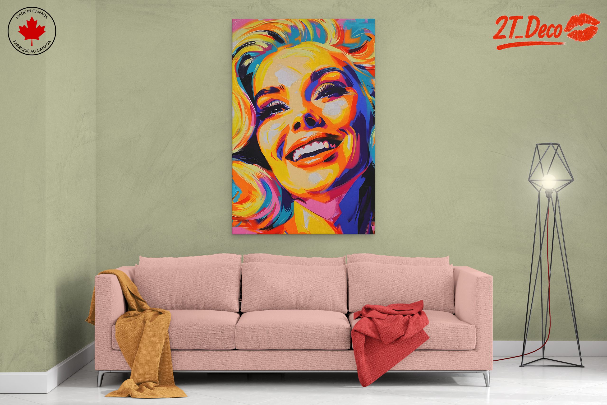 Vibrant Colorful Pop Art Portrait - Image 2
