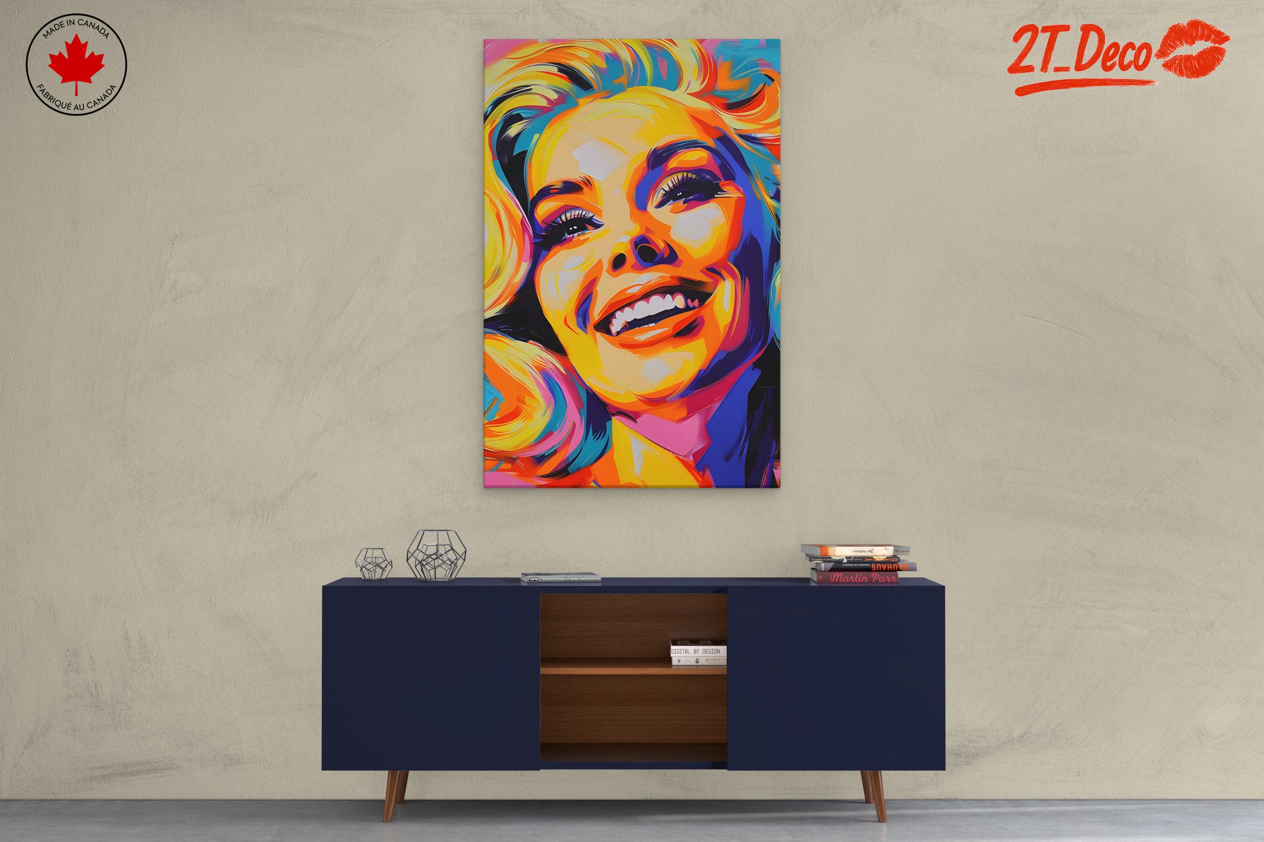 Vibrant Colorful Pop Art Portrait - Image 3