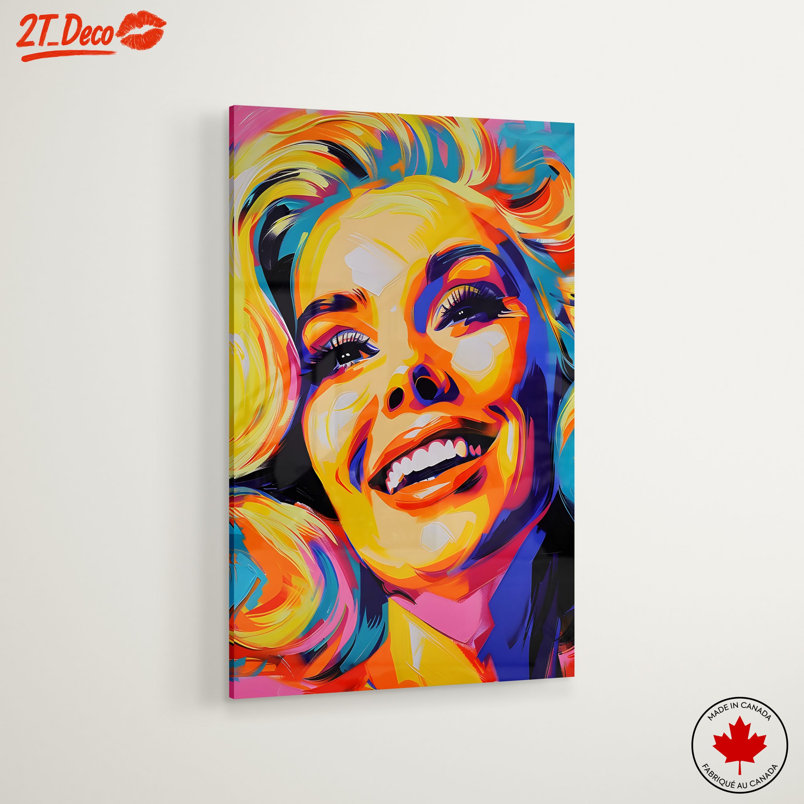 Vibrant Colorful Pop Art Portrait - Image 6
