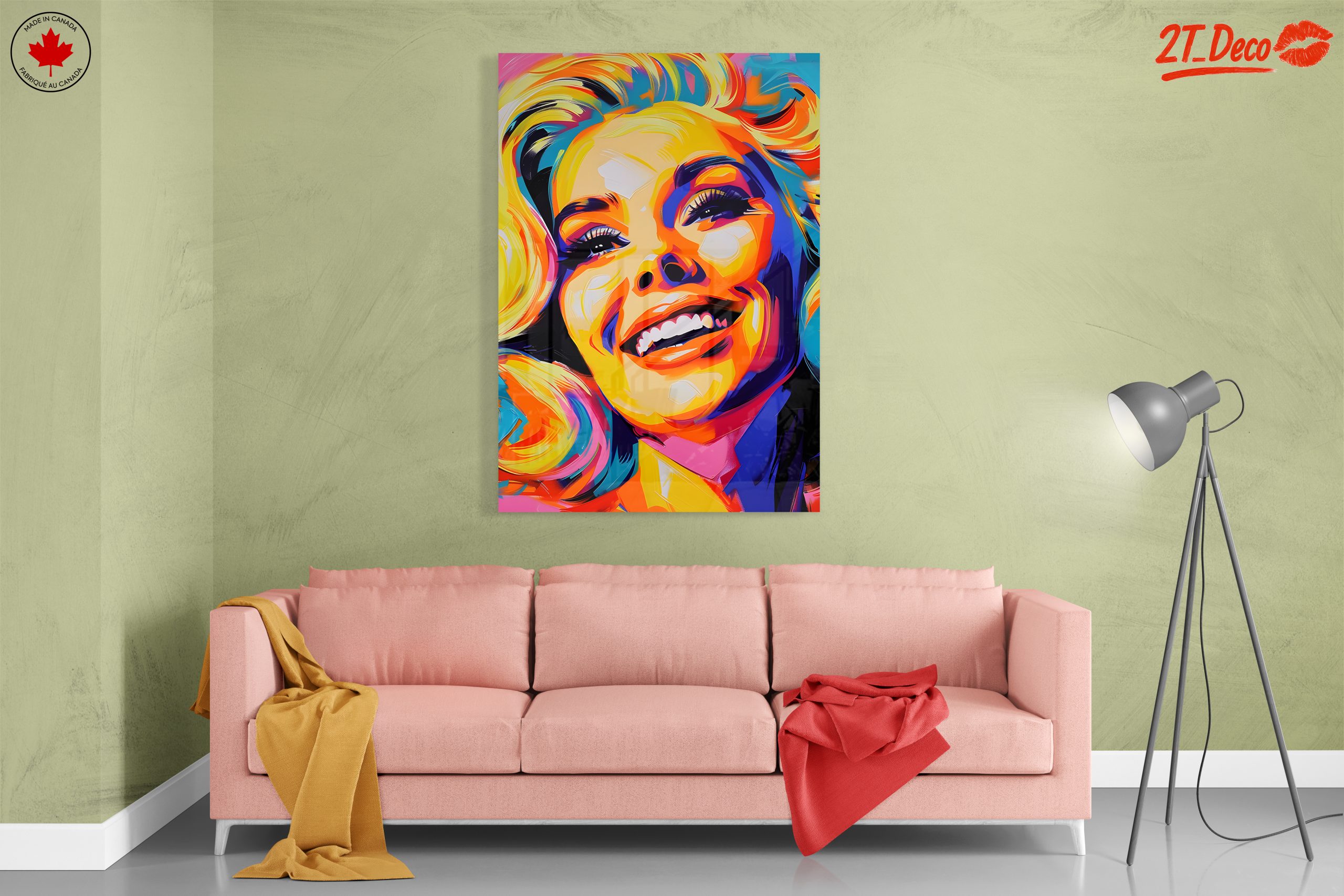 Vibrant Colorful Pop Art Portrait - Image 7