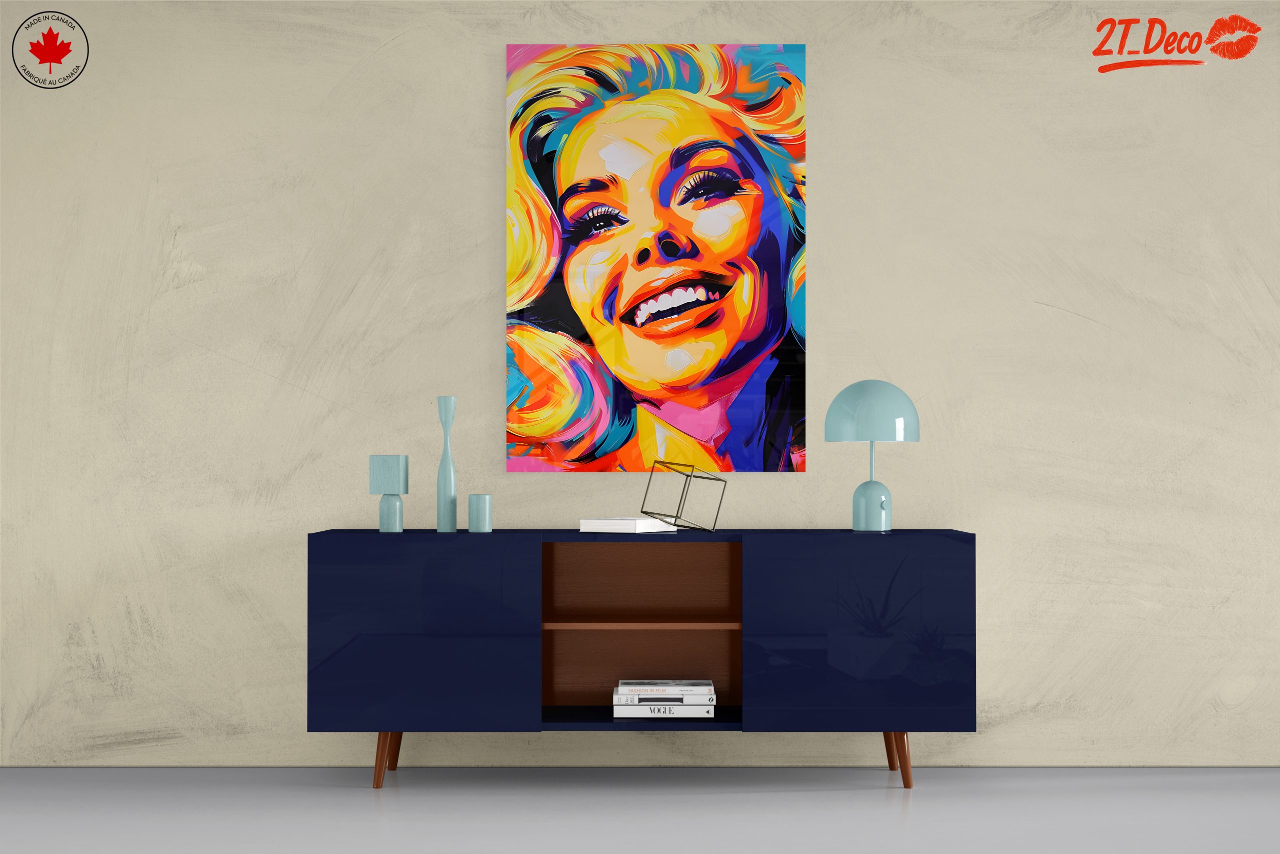 Vibrant Colorful Pop Art Portrait - Image 8