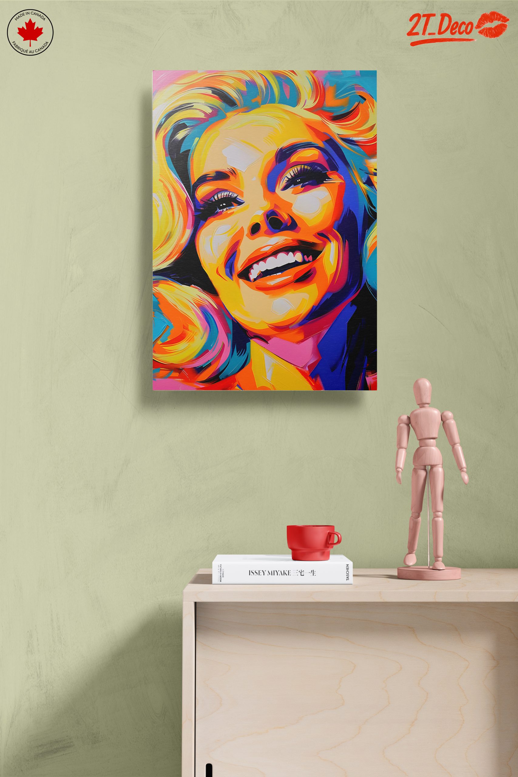 Vibrant Colorful Pop Art Portrait - Image 14
