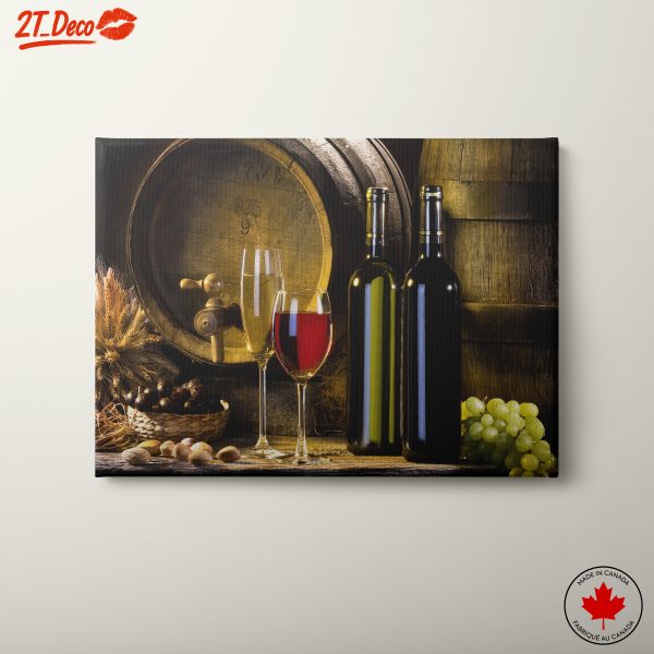 Elegant Wine Bottles and Glasses Still Life