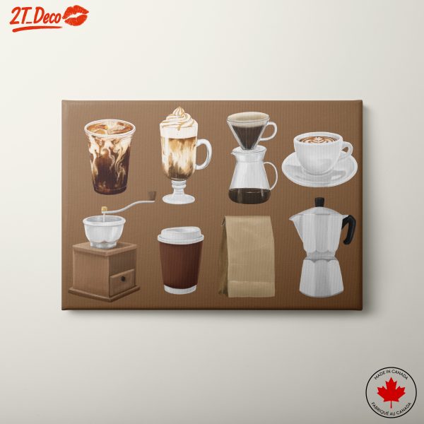 Artistic Coffee Elements for Coffee Lovers