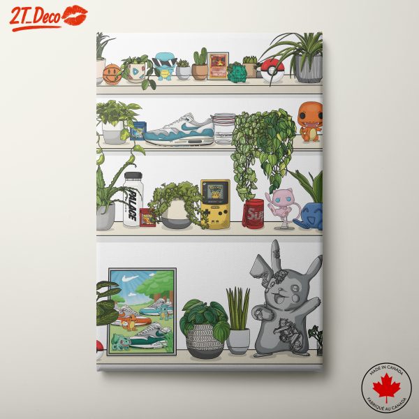 Colorful Pokémon Character Shelf Art