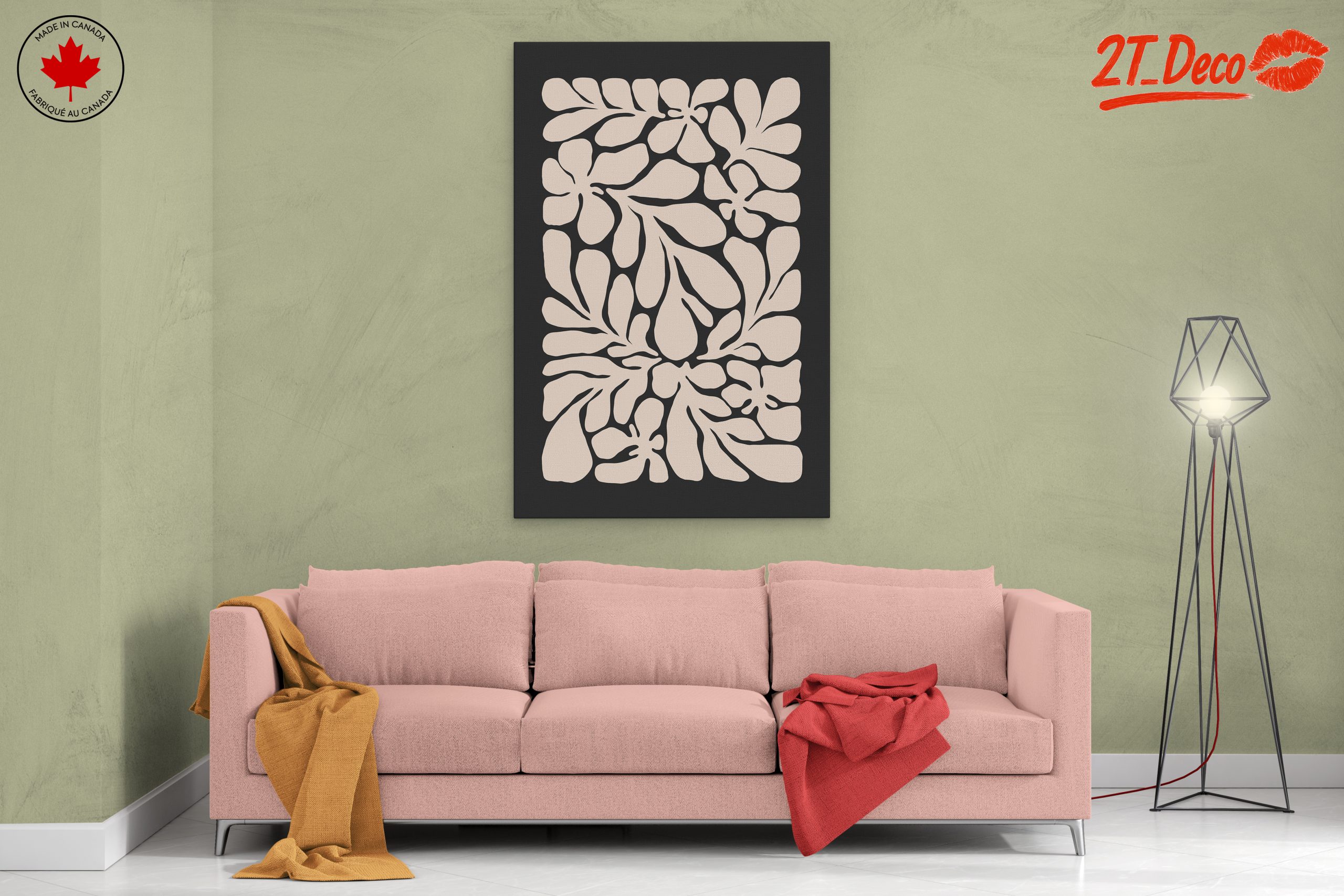 Stylized Botanical Abstract Artwork 2 - Image 2