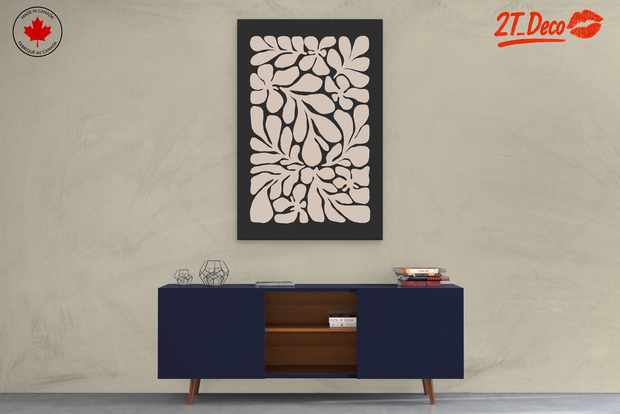Stylized Botanical Abstract Artwork 2 - Image 3