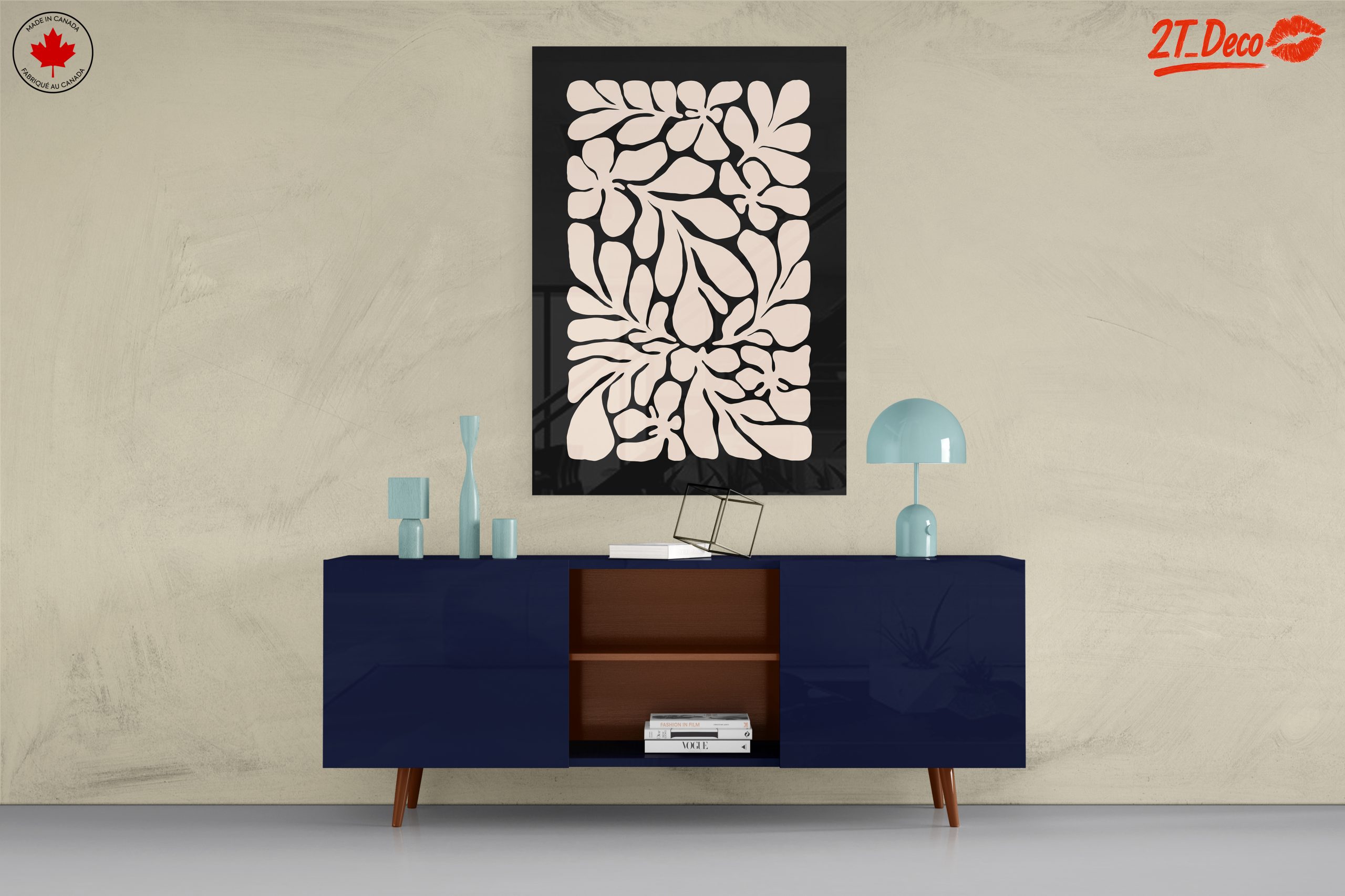 Stylized Botanical Abstract Artwork 2 - Image 8