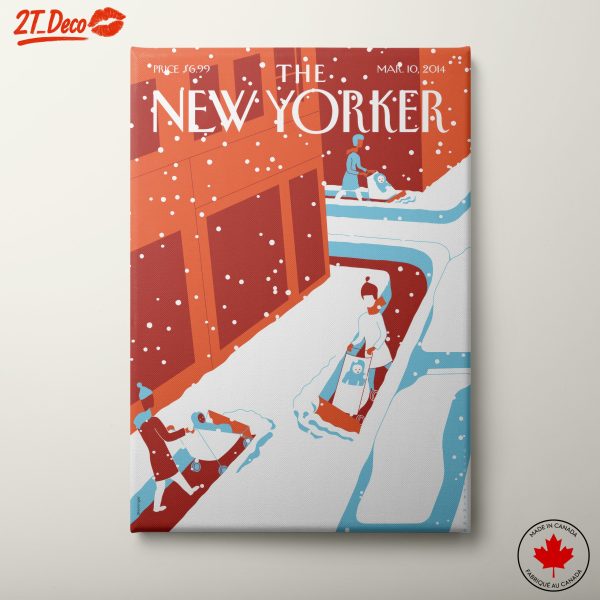 The New Yorker Cover: Snowy Day Illustration