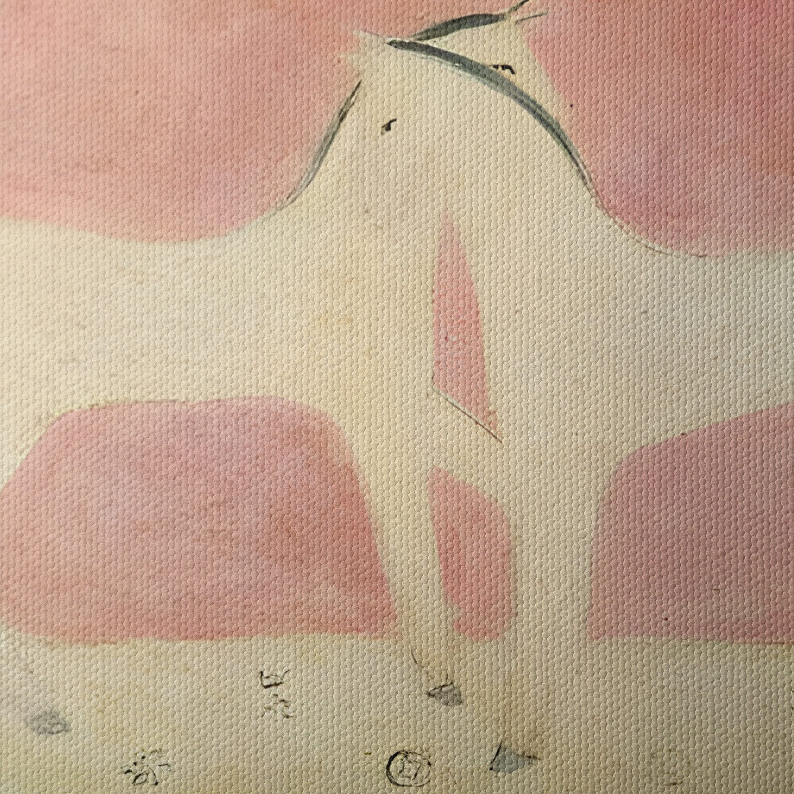 Stylized Horses on Soft Pink Background - Image 4