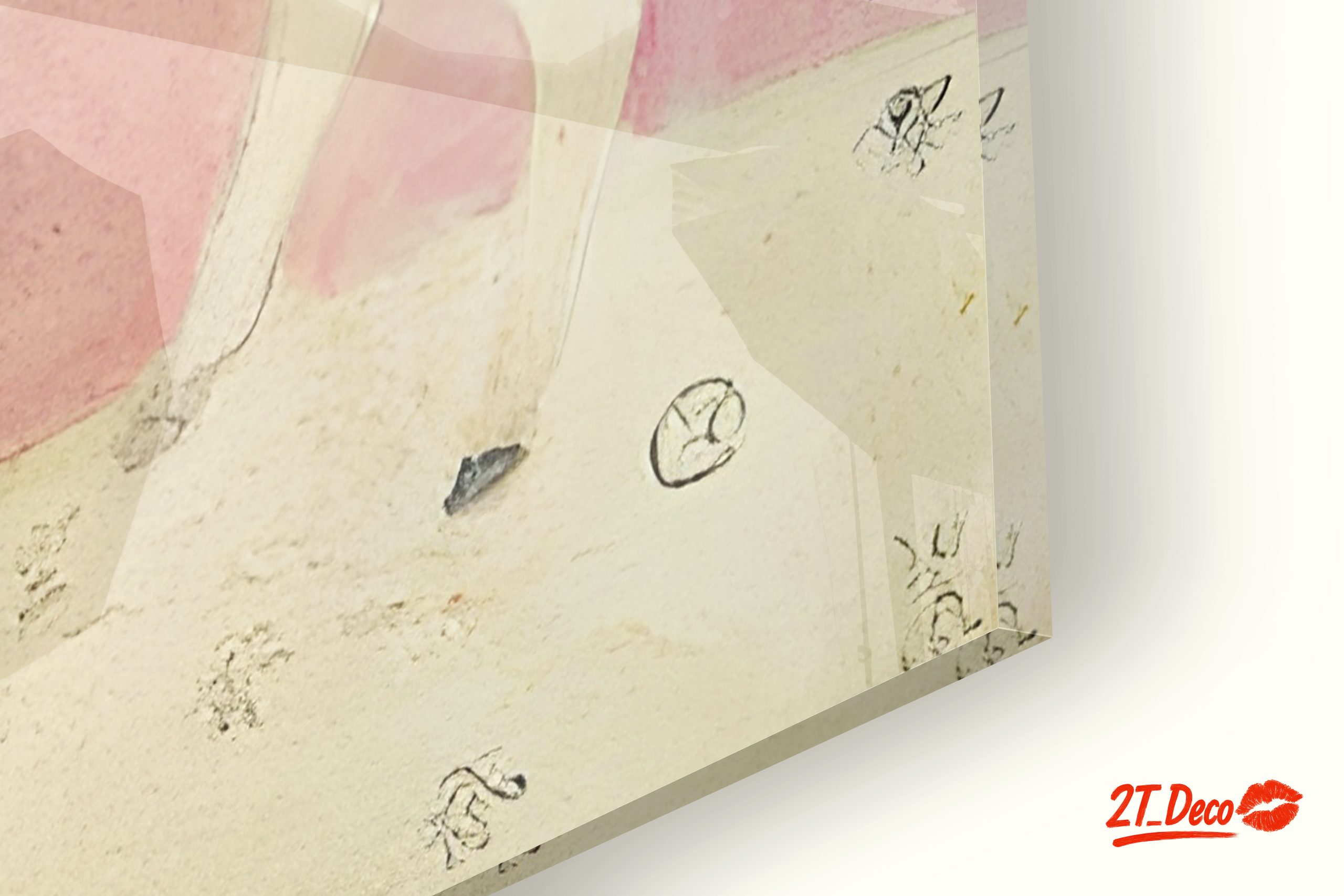 Stylized Horses on Soft Pink Background - Image 9
