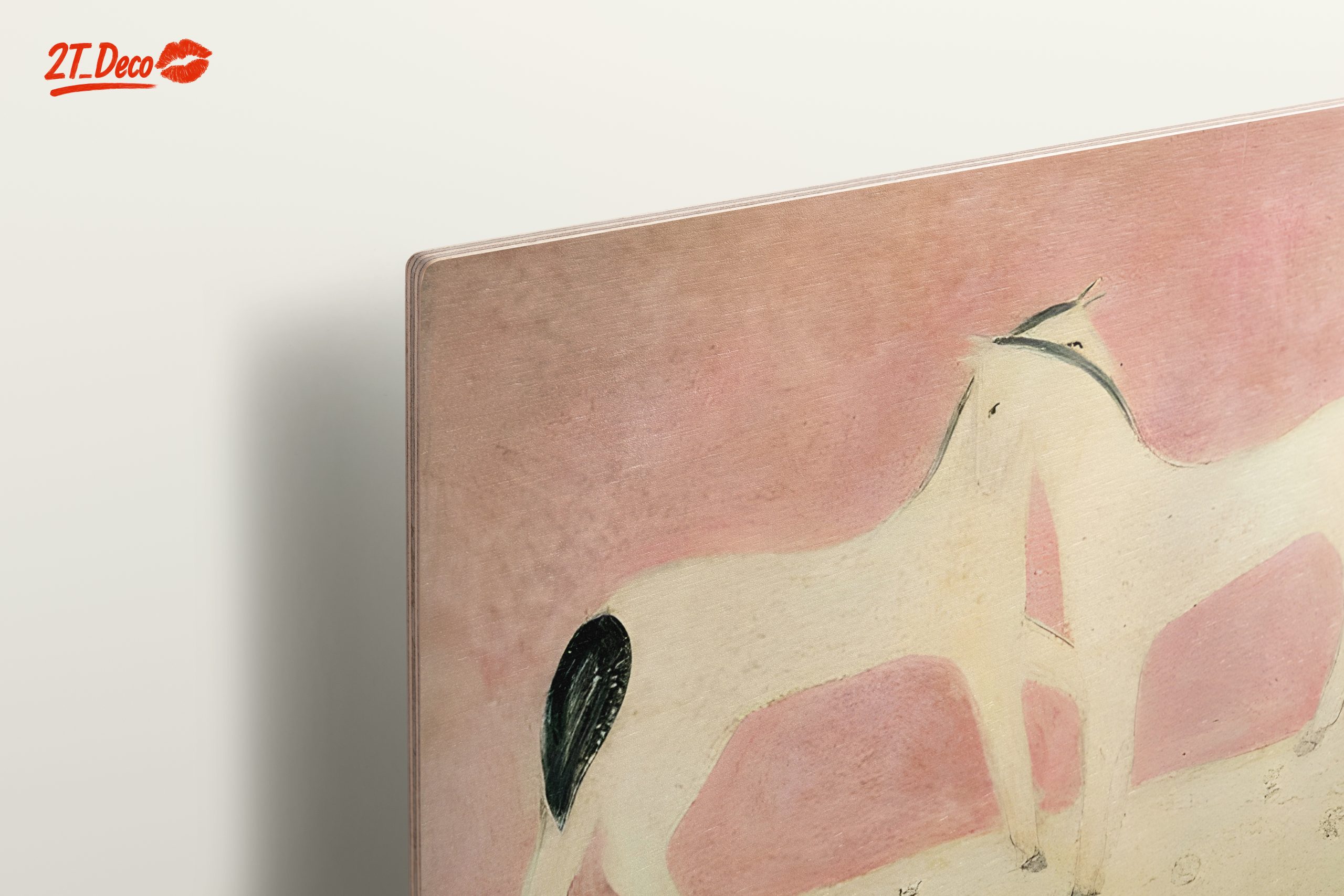 Stylized Horses on Soft Pink Background - Image 15