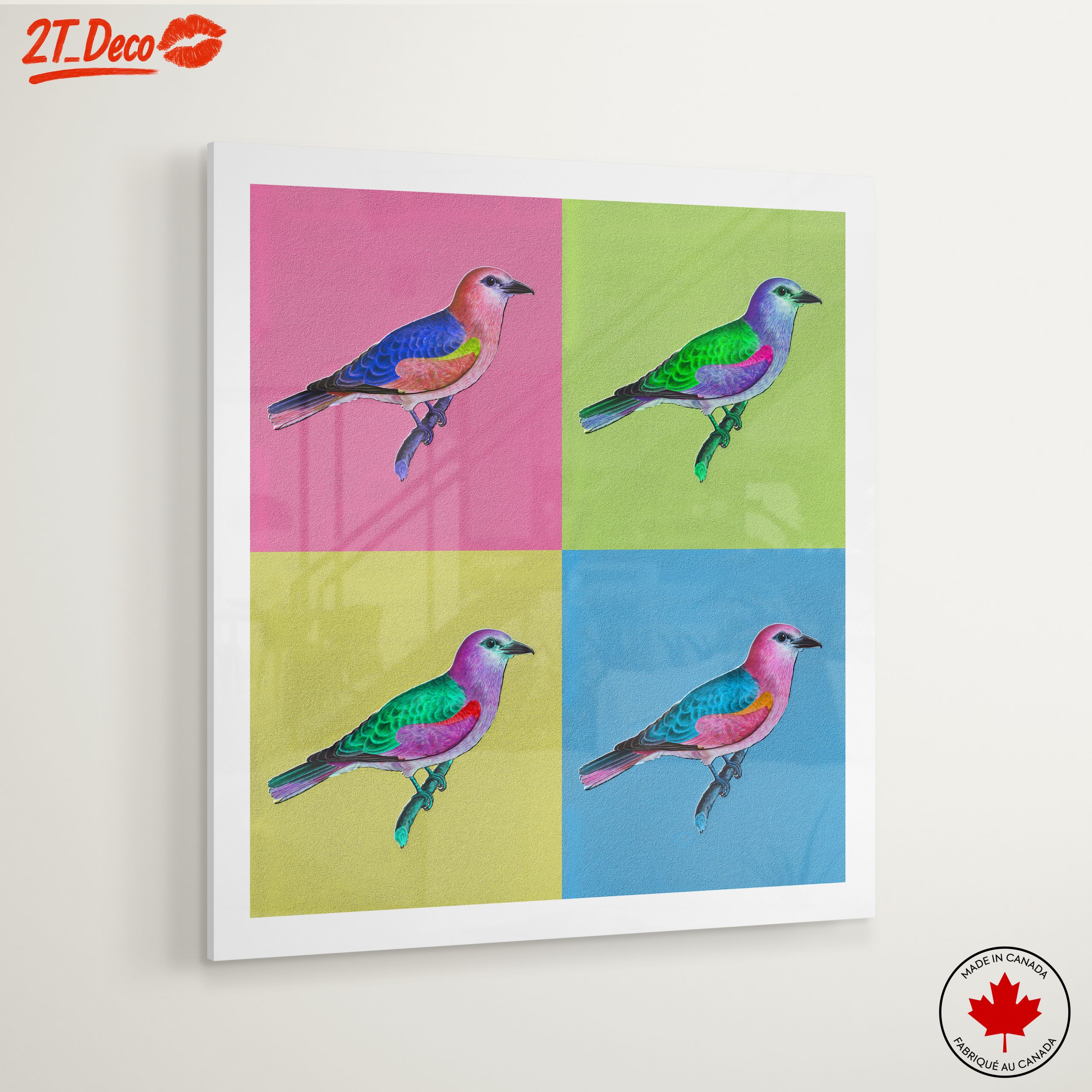 Vibrant Birds with Abstract Background - Image 6