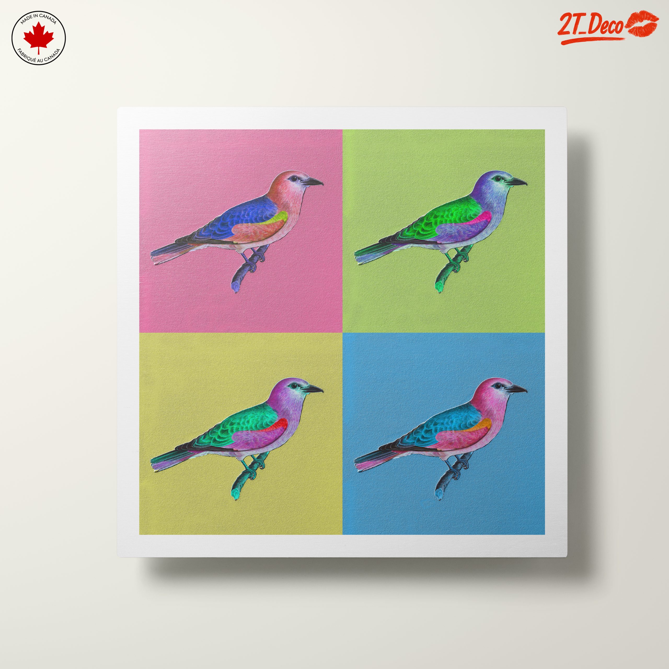 Vibrant Birds with Abstract Background - Image 10