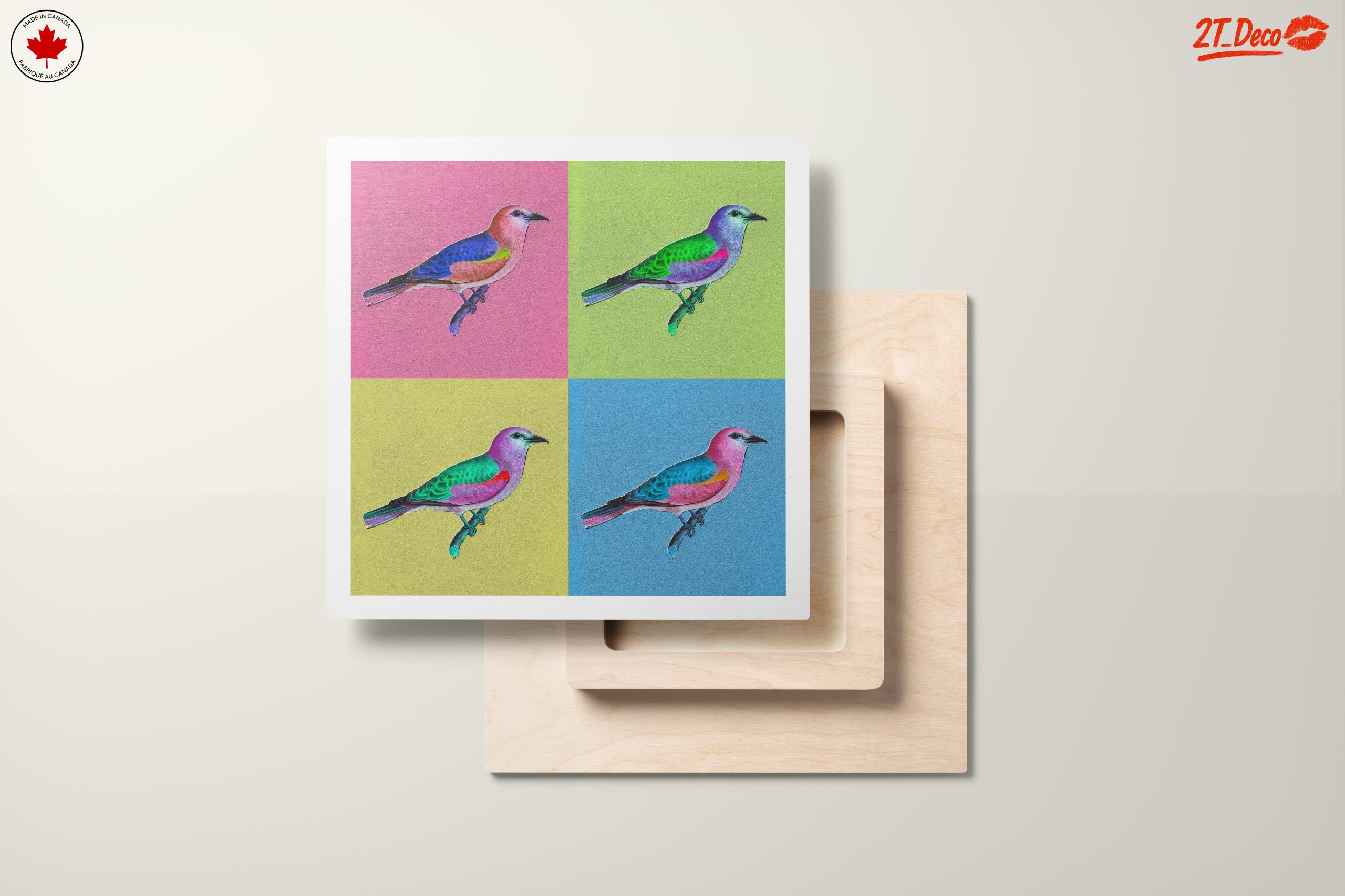 Vibrant Birds with Abstract Background - Image 11