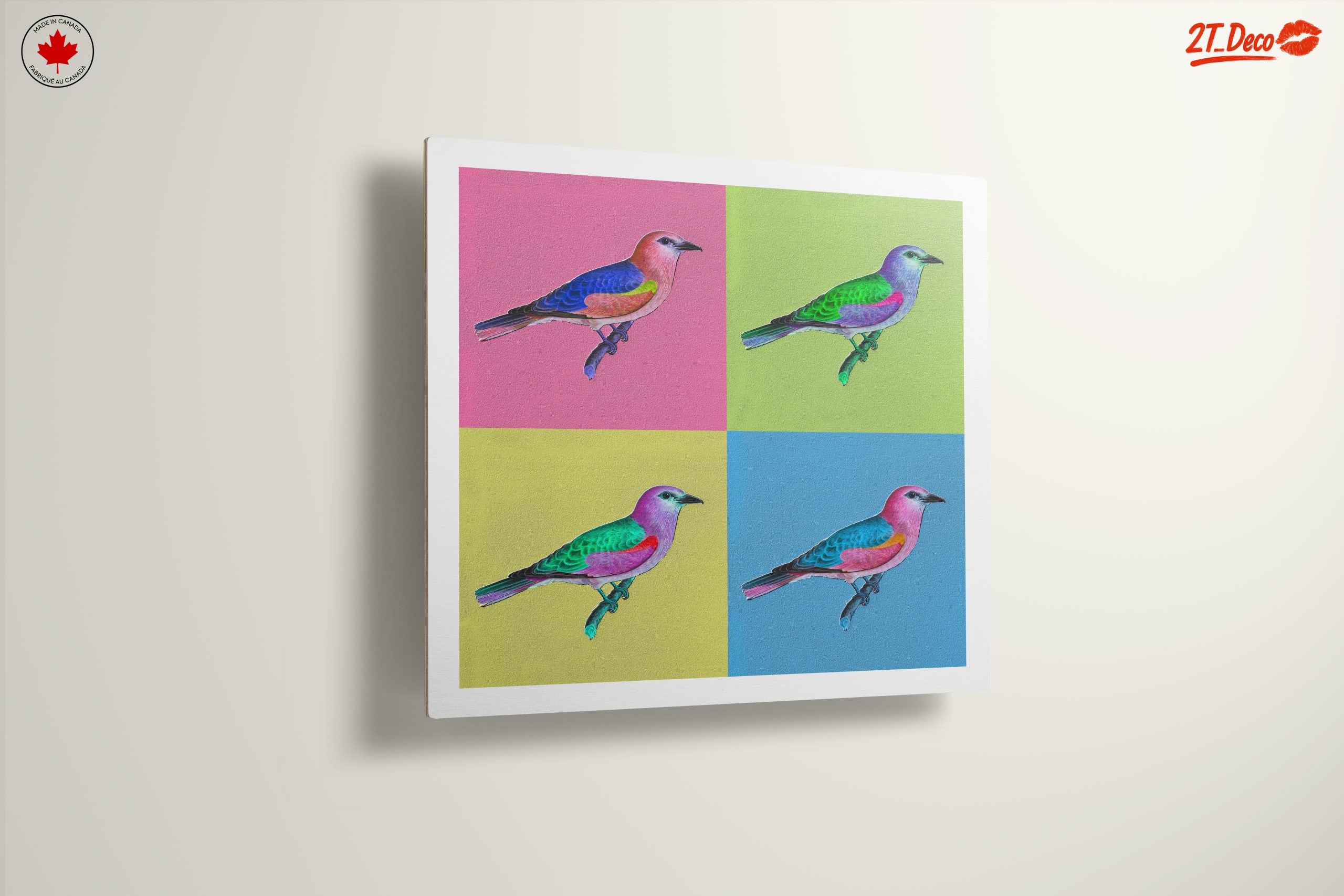 Vibrant Birds with Abstract Background - Image 13