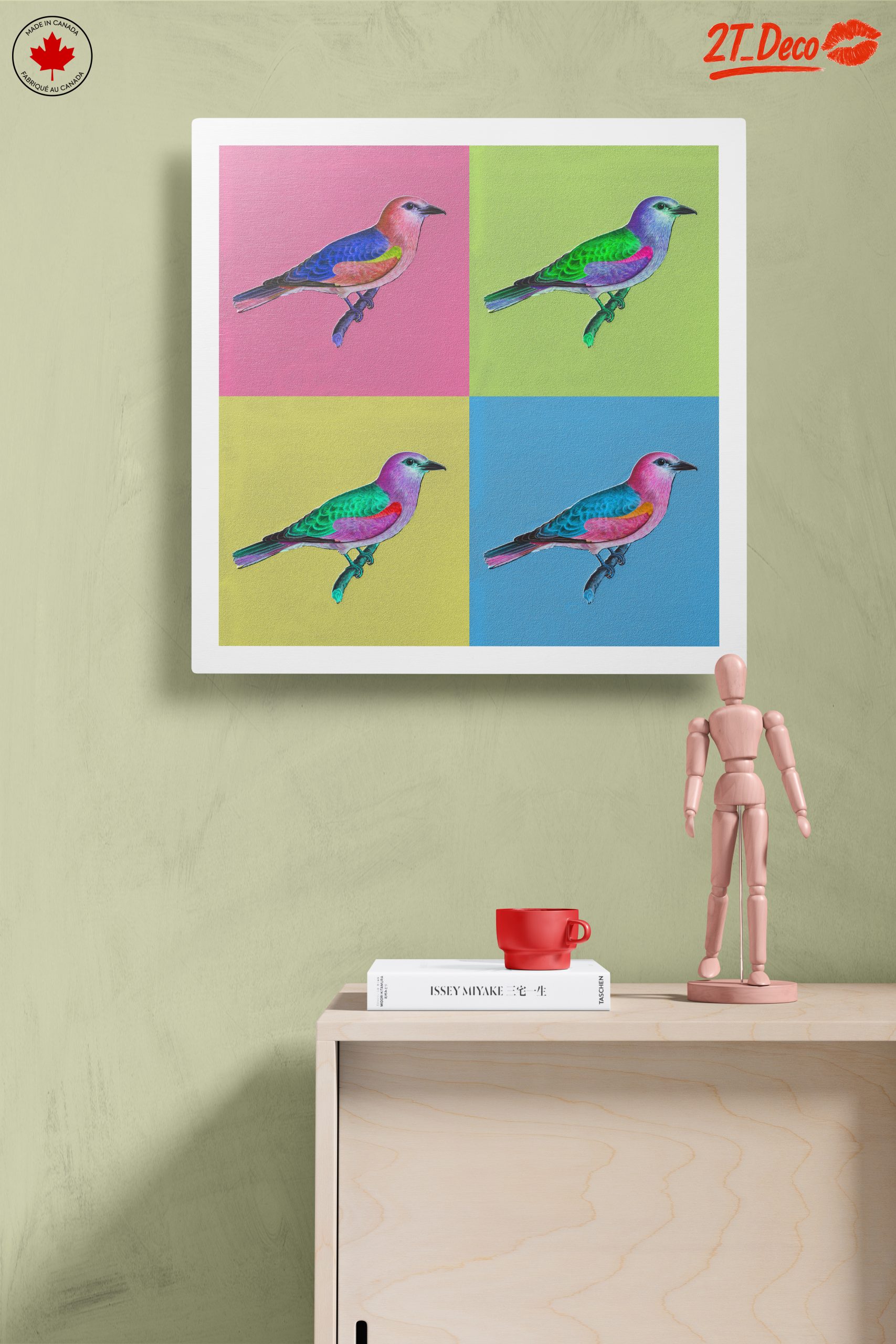 Vibrant Birds with Abstract Background - Image 14