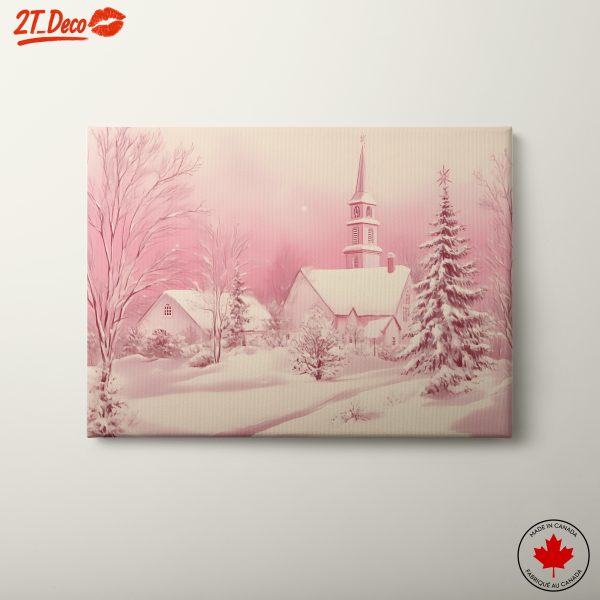 Serene Winter Landscape with Church
