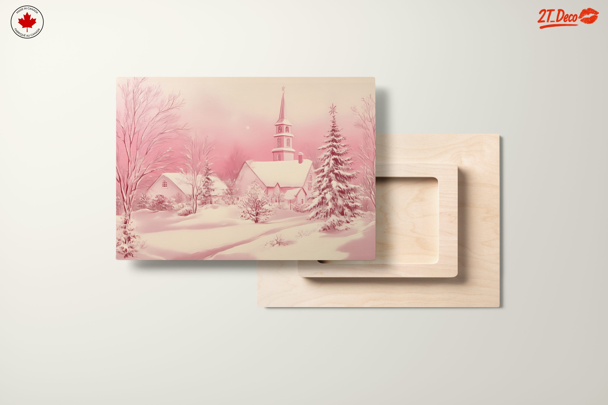 Serene Winter Landscape with Church - Image 11