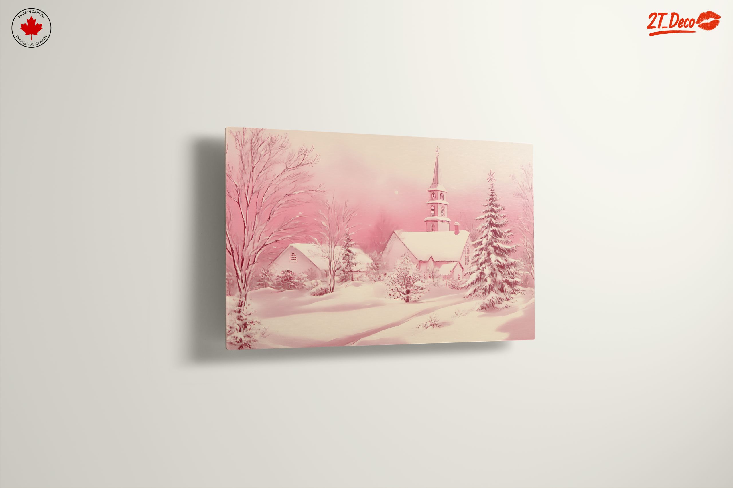 Serene Winter Landscape with Church - Image 13