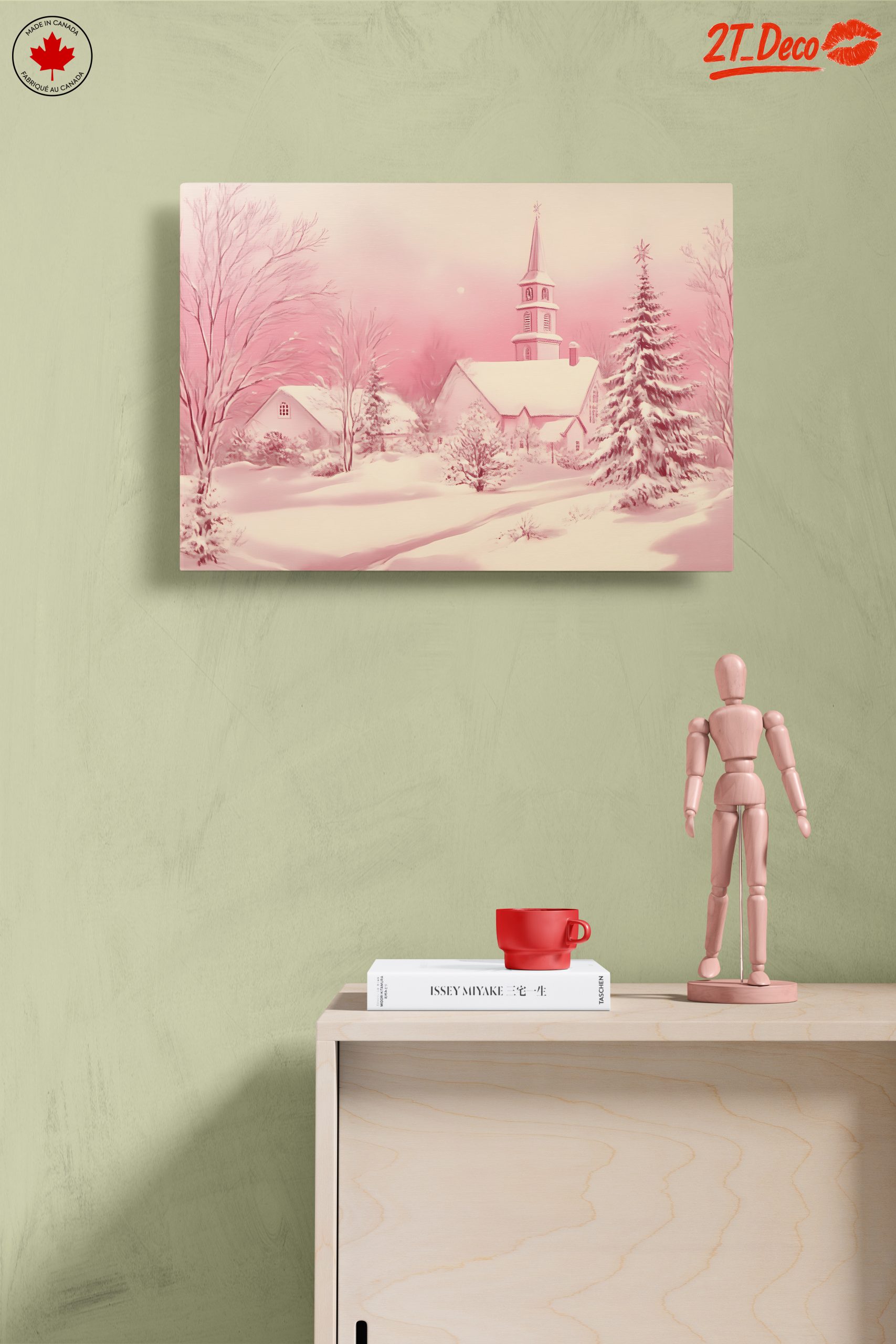 Serene Winter Landscape with Church - Image 14