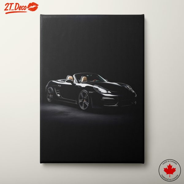 Sleek Classic Car Design in Black