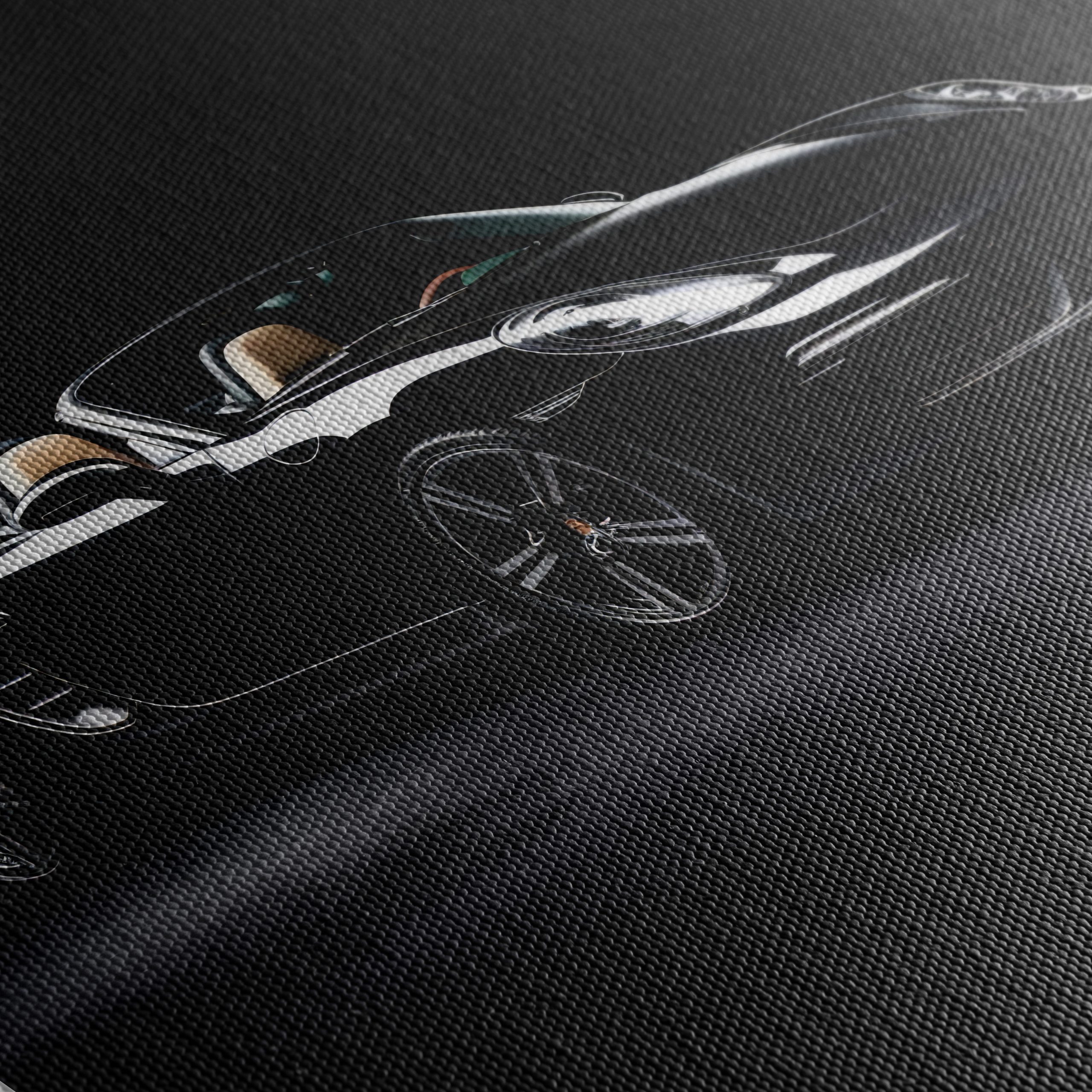 Sleek Classic Car Design in Black - Image 5