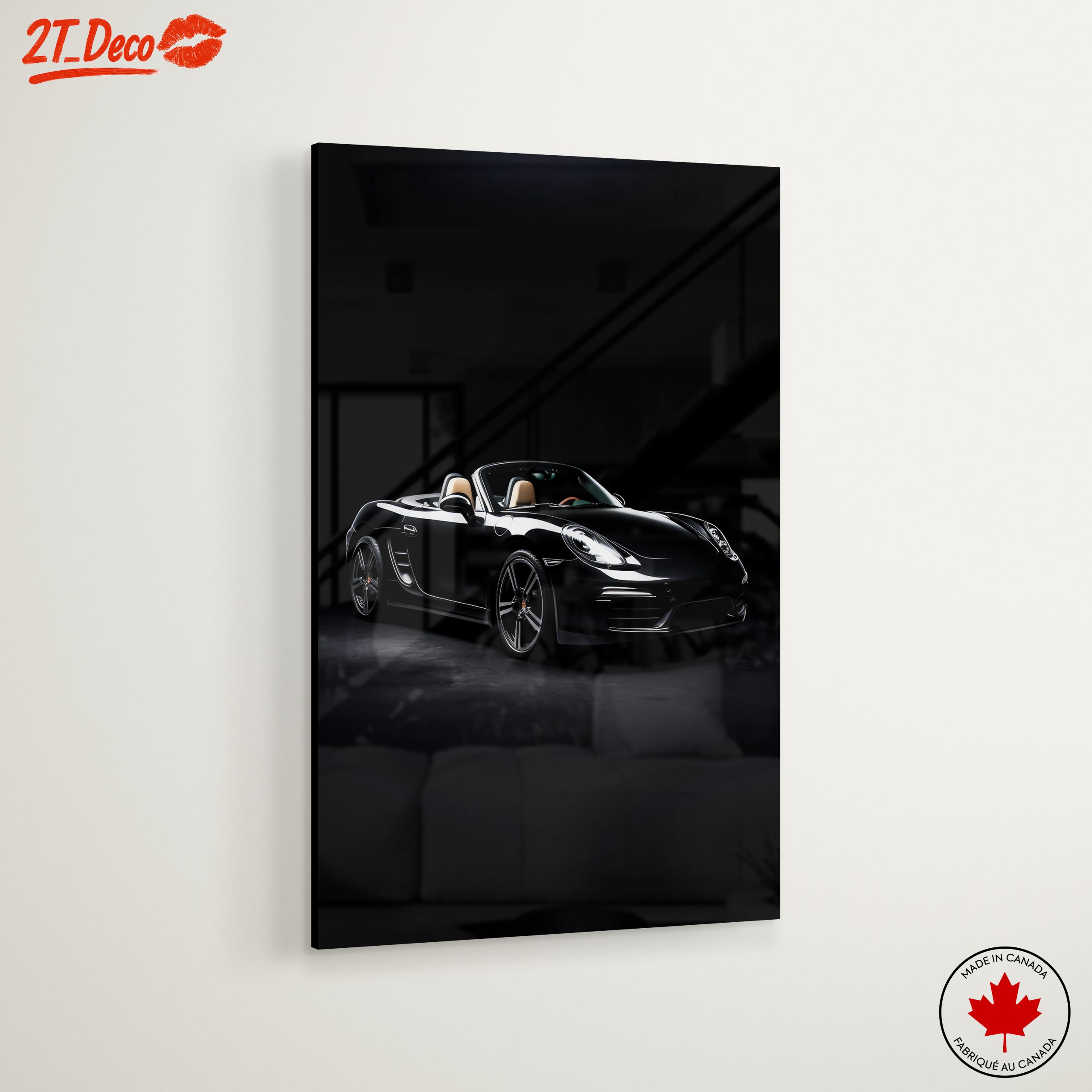 Sleek Classic Car Design in Black - Image 6