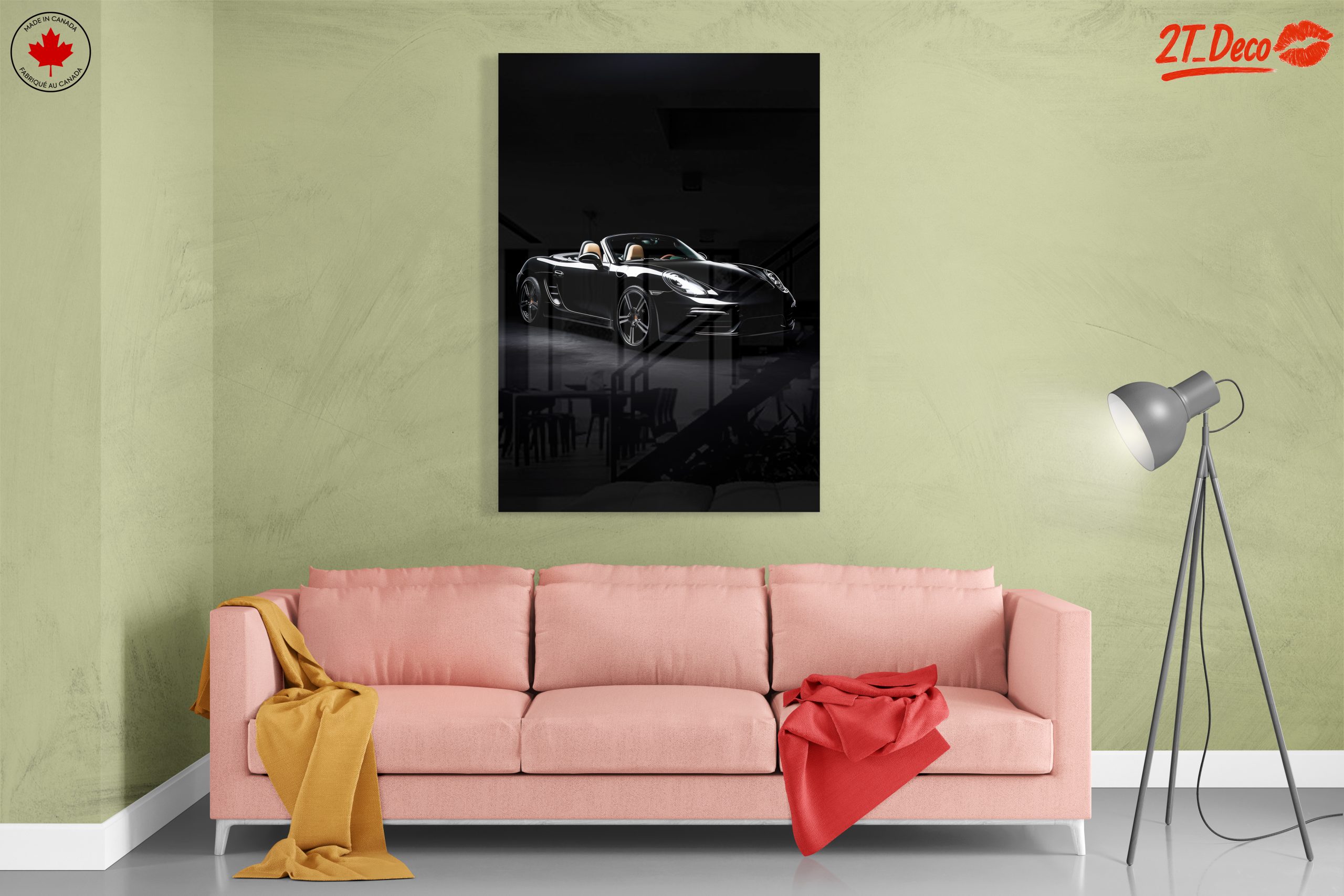 Sleek Classic Car Design in Black - Image 7