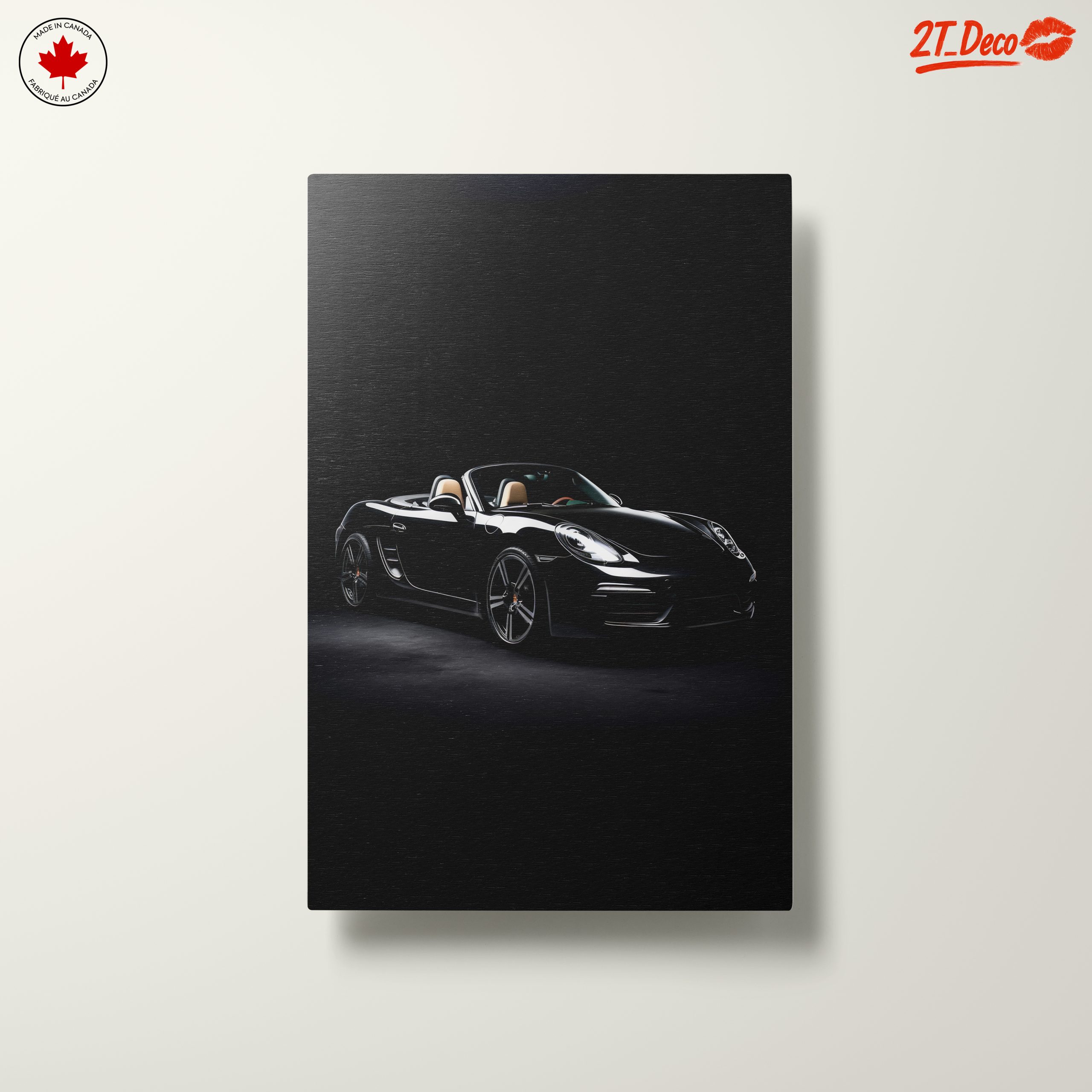 Sleek Classic Car Design in Black - Image 10