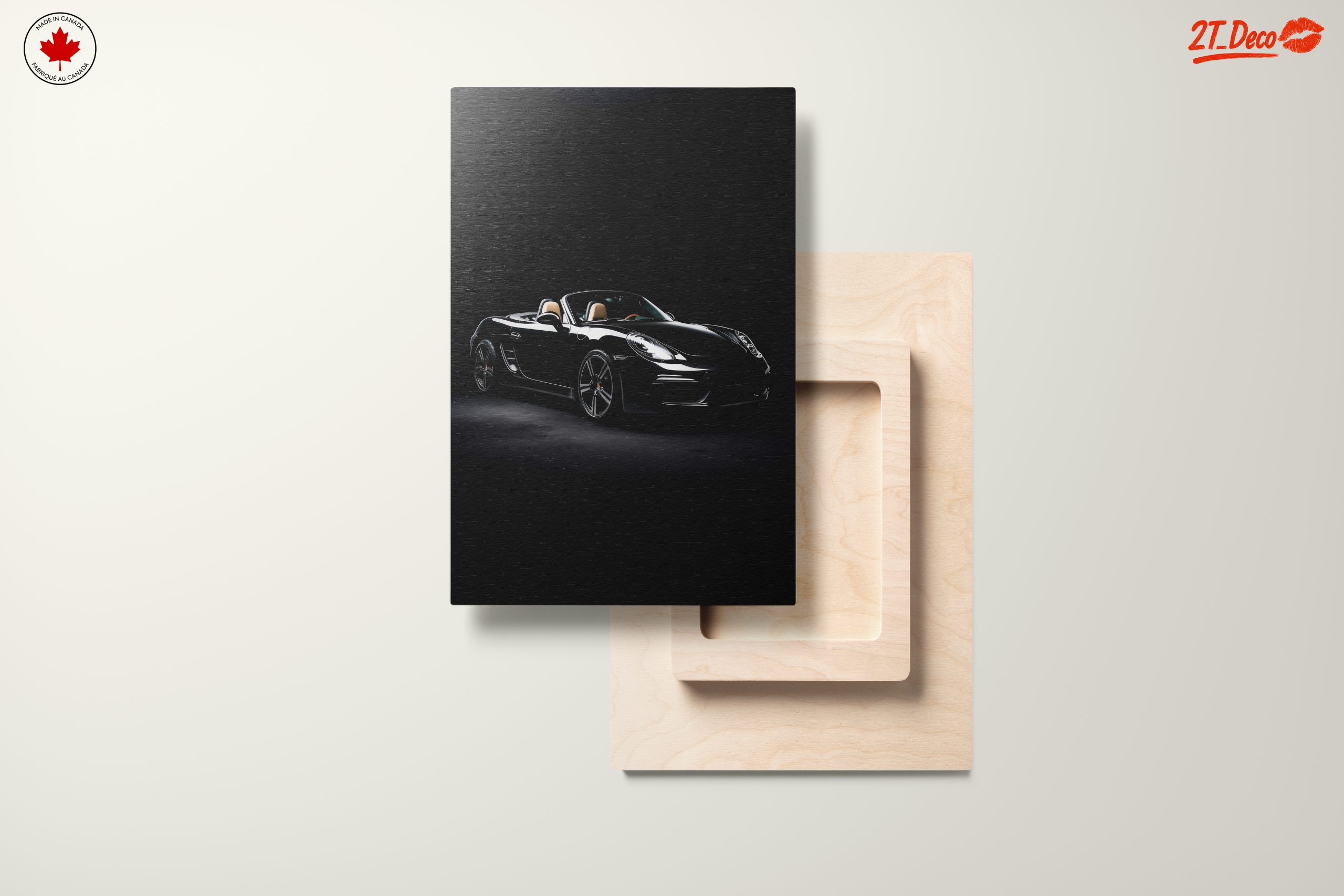 Sleek Classic Car Design in Black - Image 11