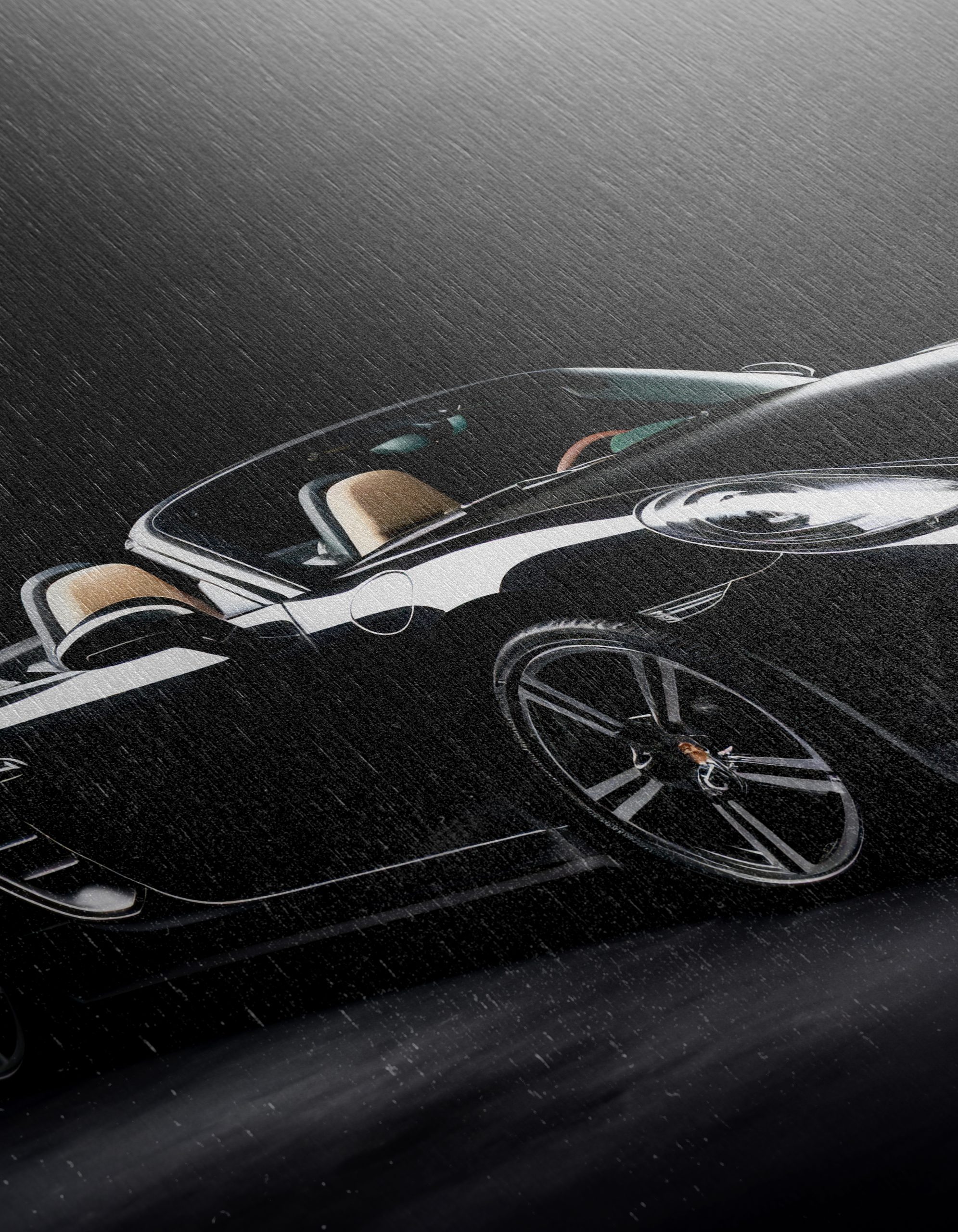 Sleek Classic Car Design in Black - Image 12