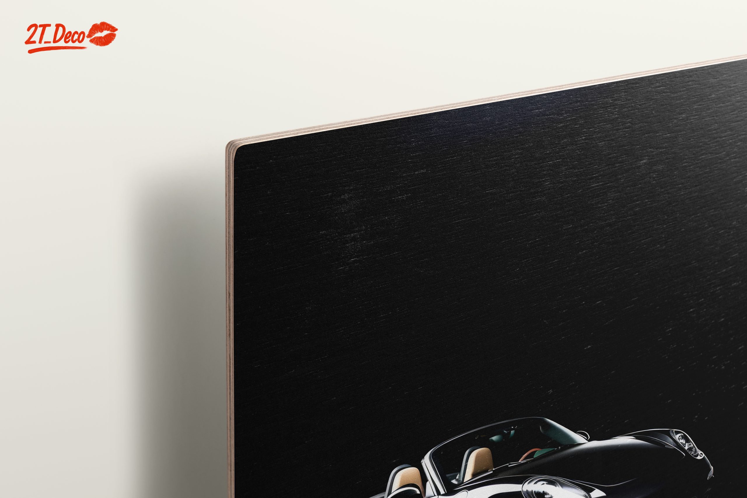 Sleek Classic Car Design in Black - Image 15