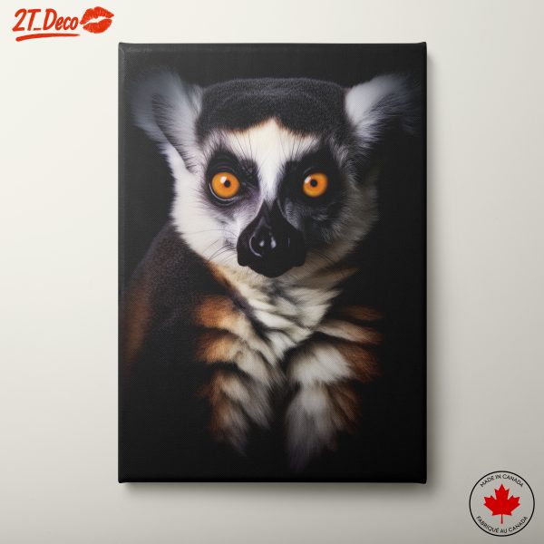 Stunning Artistic Representation of a Lemur