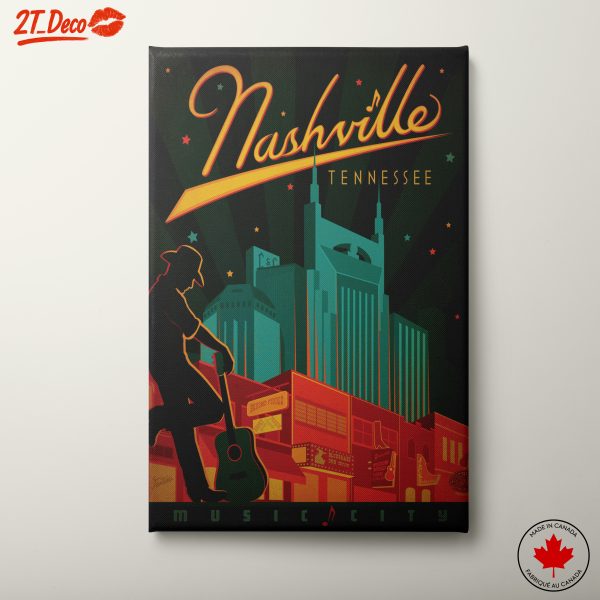 Nashville Cityscape Art Design