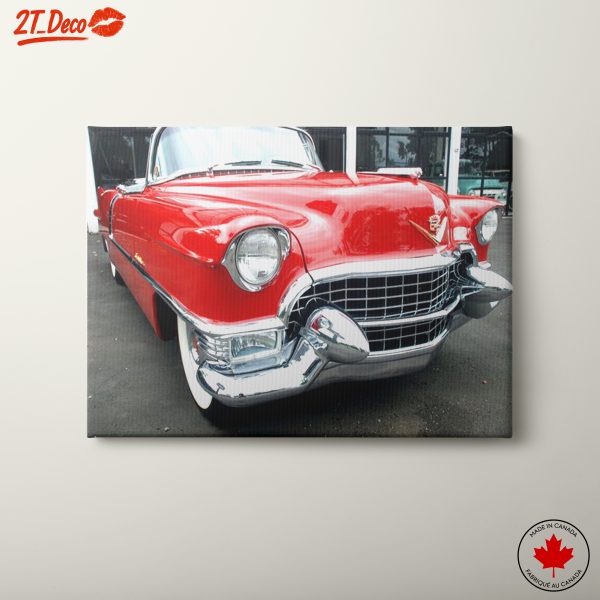 Vintage Red Cadillac Front View