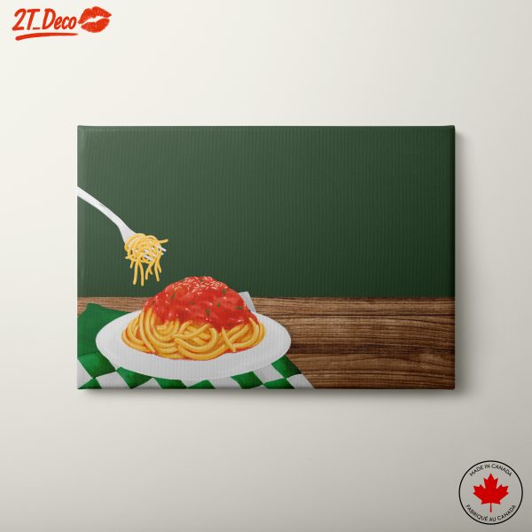 Stylized Pasta Dish in Abstract Art Style