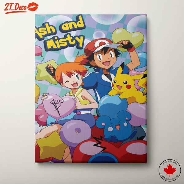 Ash and Misty from Pokémon Adventure