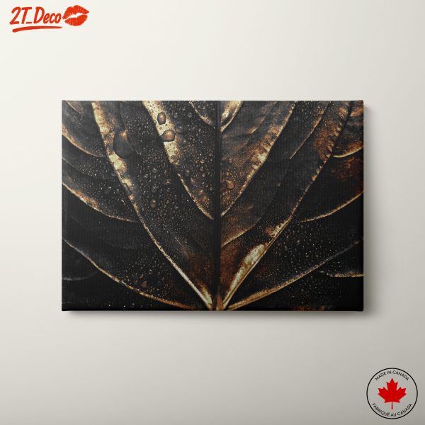 Textured Leaf Art with Unique Patterns
