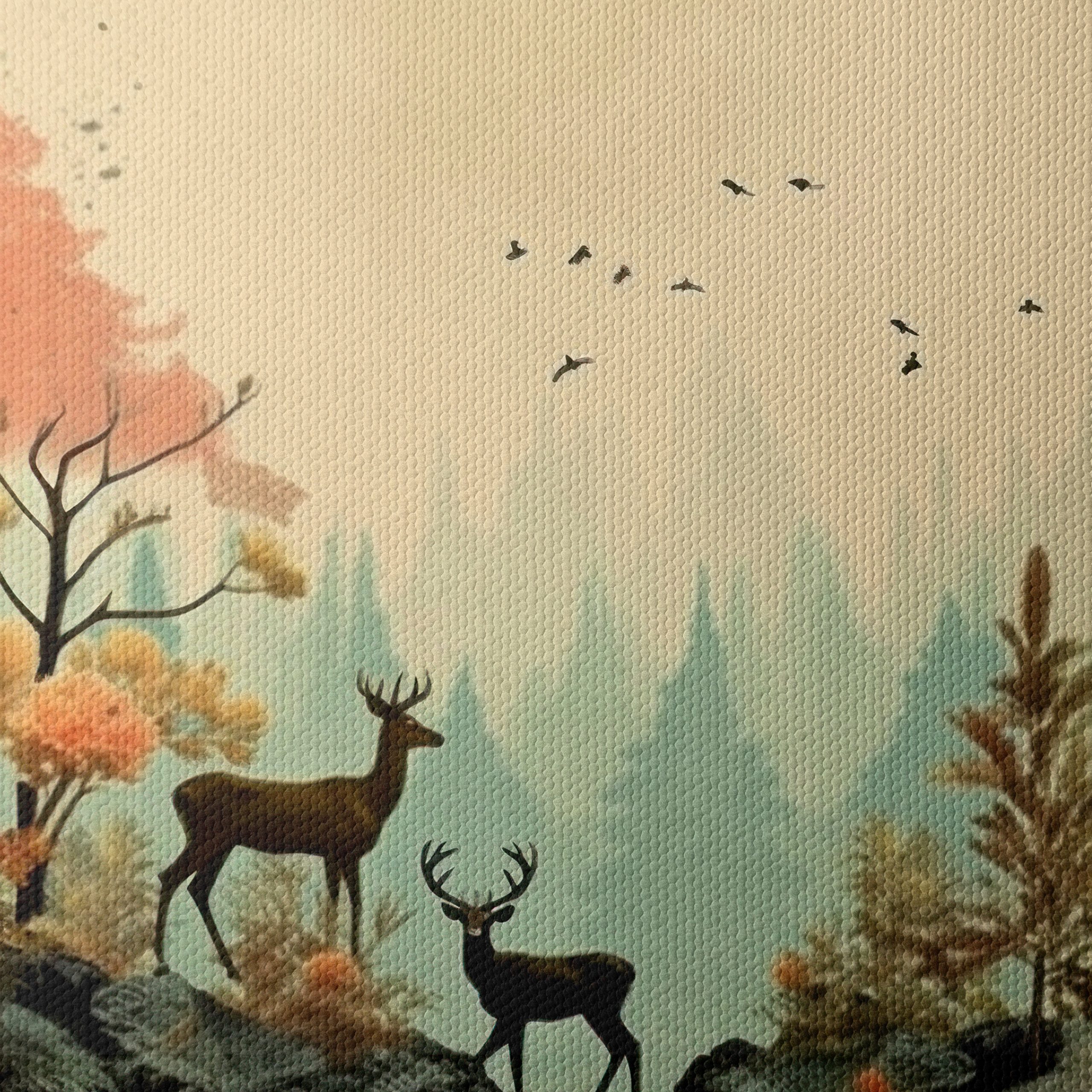 Stylized Forest Scene with Deer - Image 4