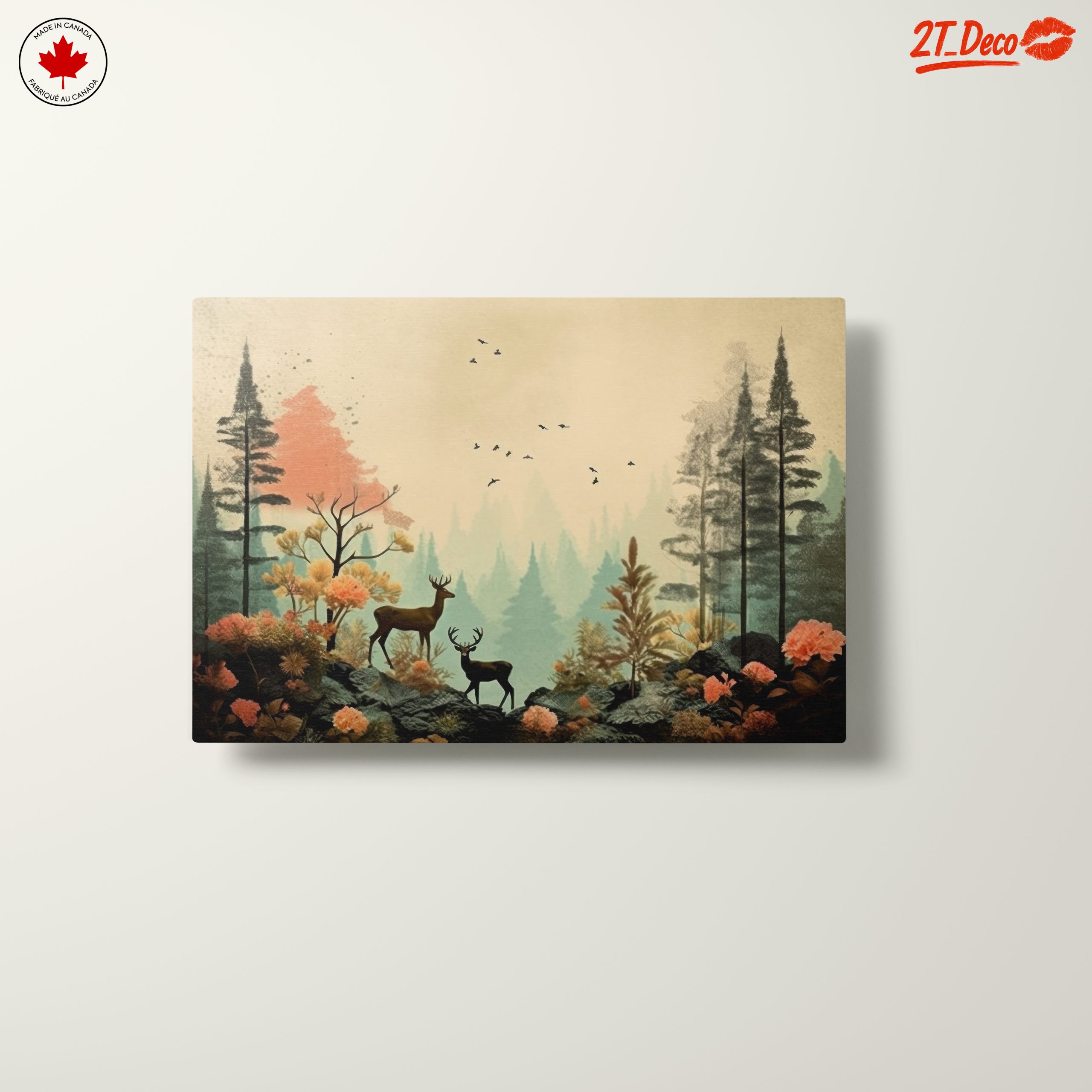 Stylized Forest Scene with Deer - Image 10