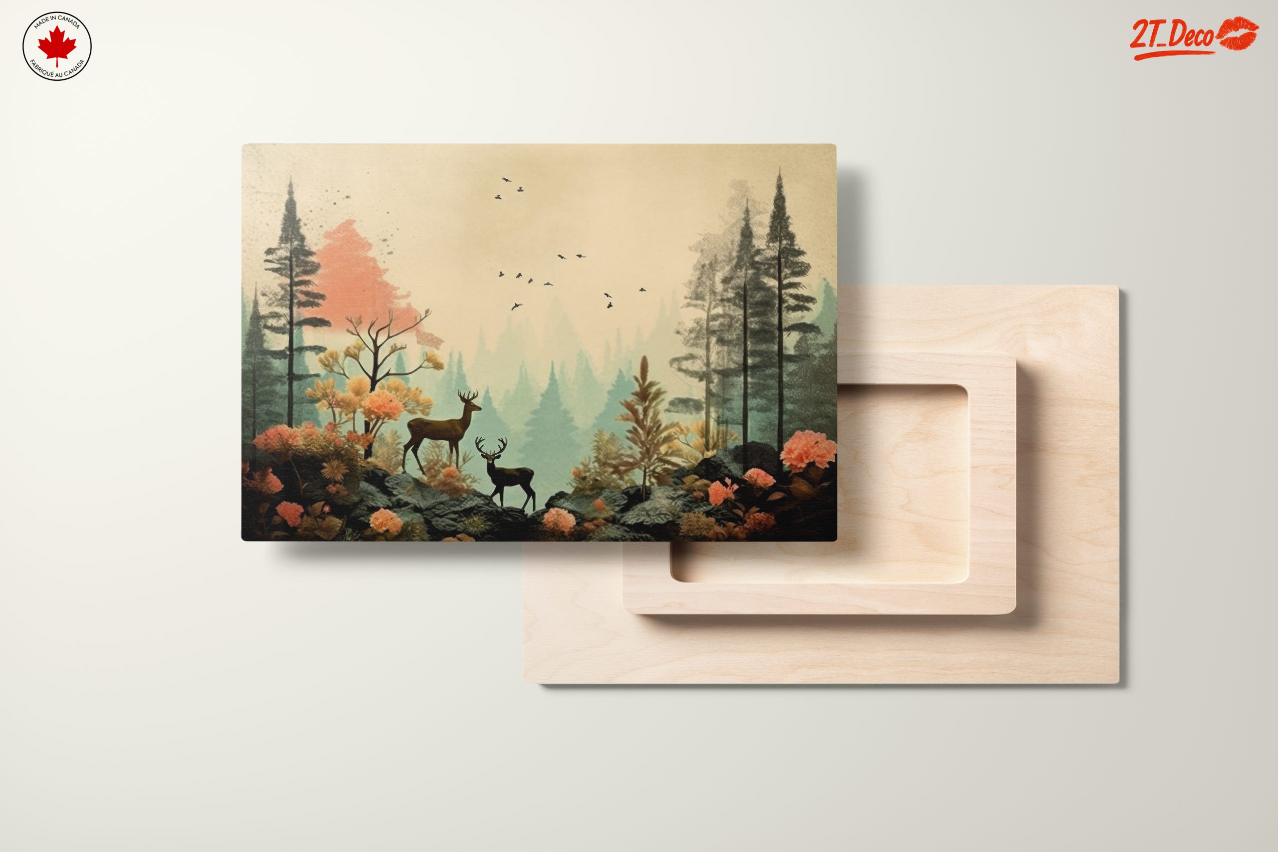 Stylized Forest Scene with Deer - Image 11