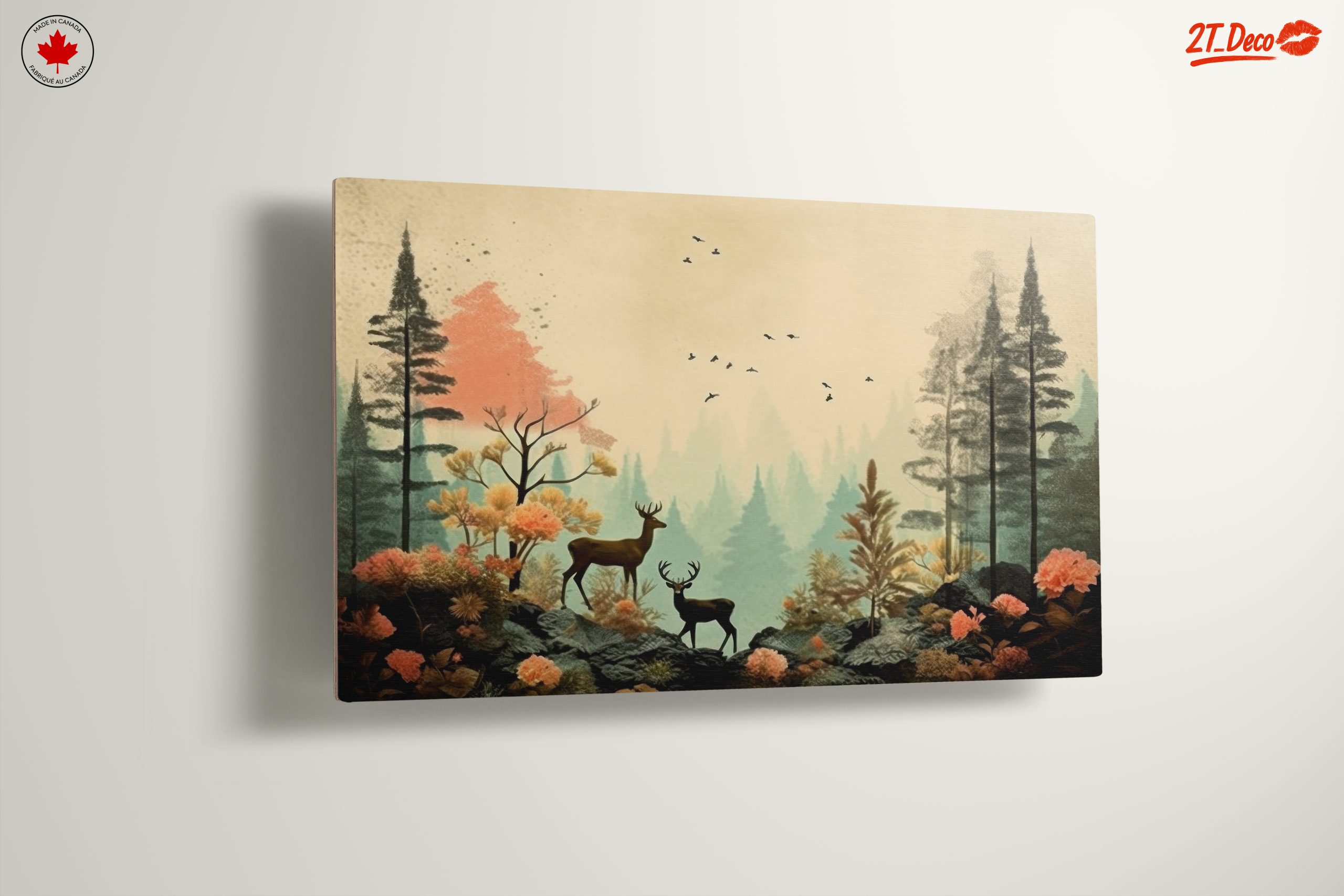 Stylized Forest Scene with Deer - Image 13