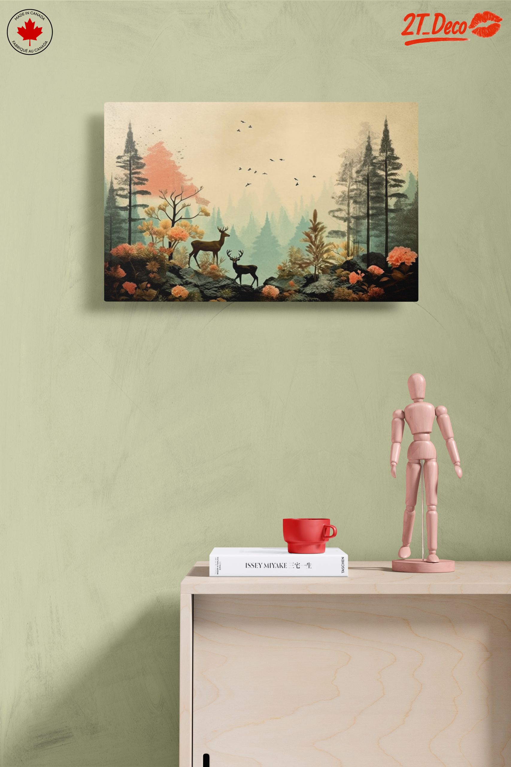 Stylized Forest Scene with Deer - Image 14