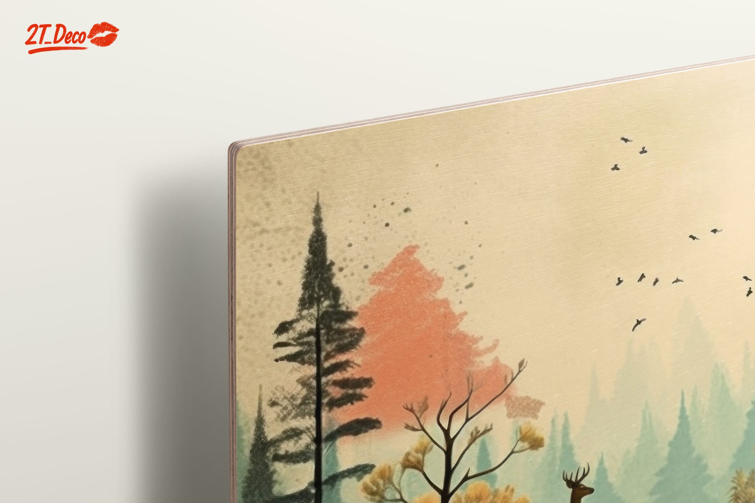 Stylized Forest Scene with Deer - Image 15
