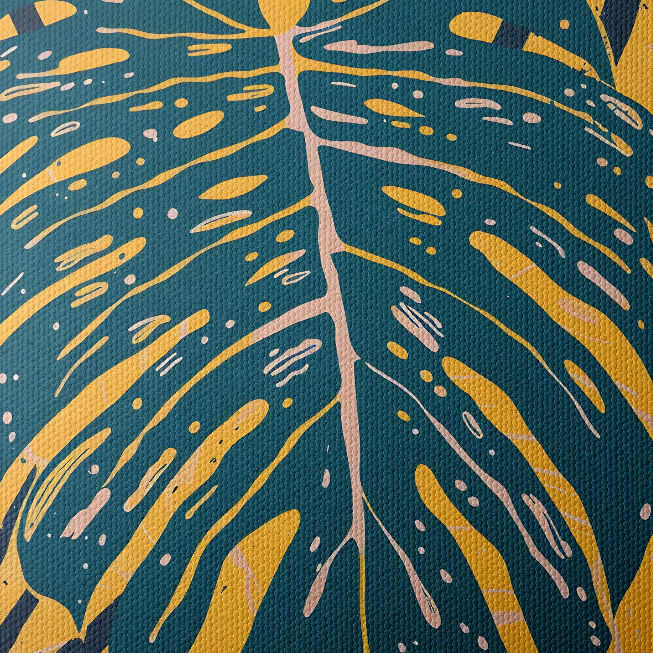 Stylized Leaf Art in Vibrant Colors - Image 4