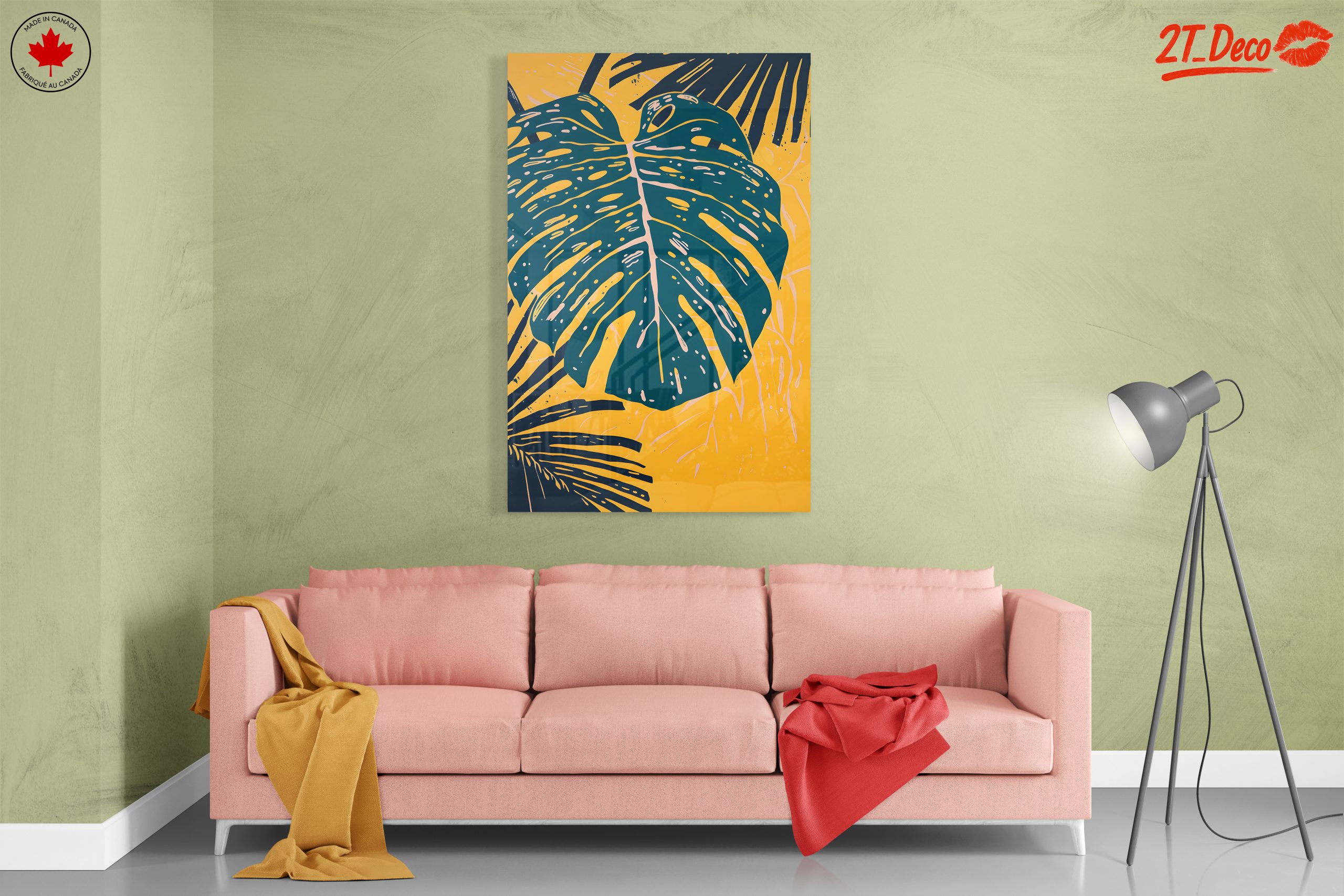 Stylized Leaf Art in Vibrant Colors - Image 7