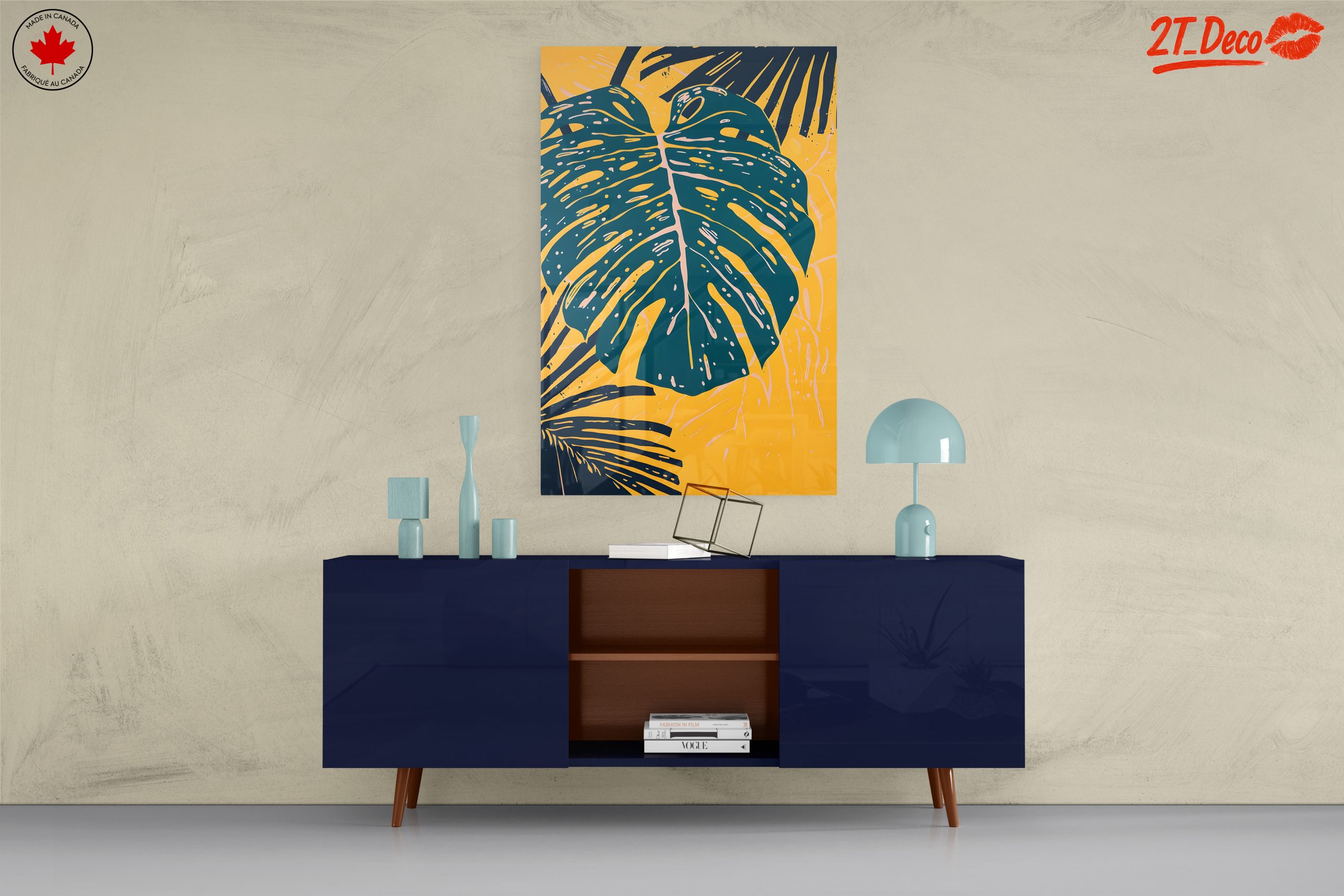 Stylized Leaf Art in Vibrant Colors - Image 8