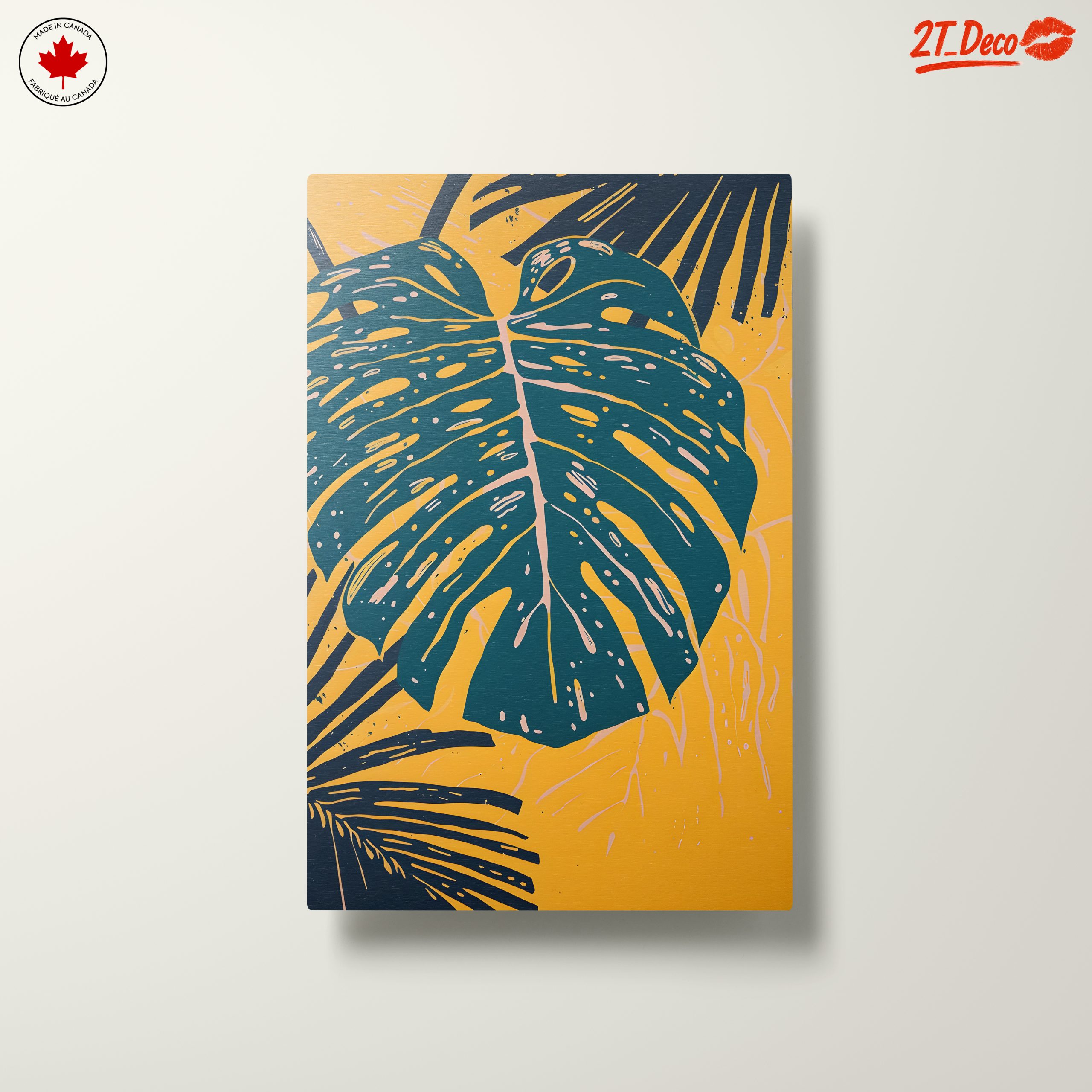 Stylized Leaf Art in Vibrant Colors - Image 10
