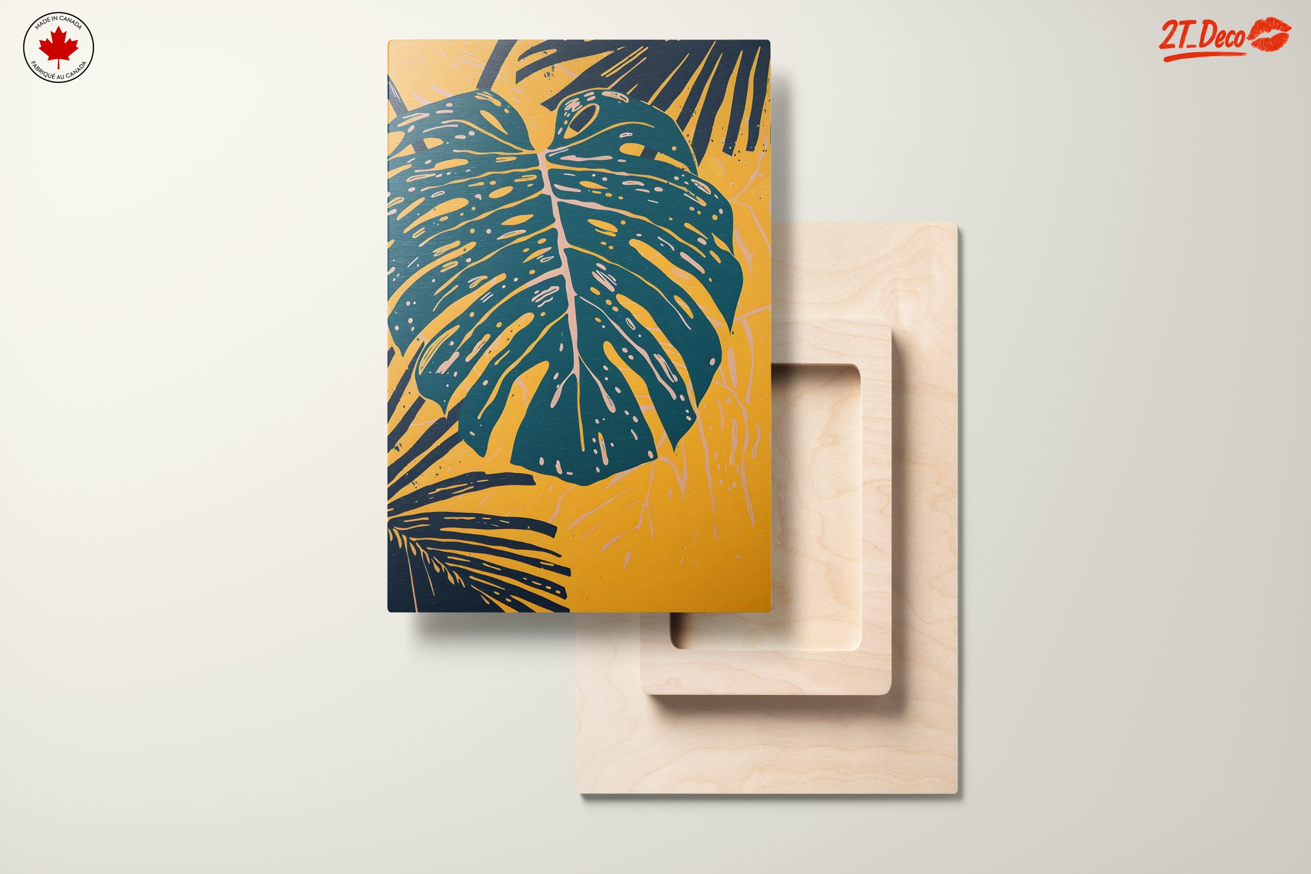 Stylized Leaf Art in Vibrant Colors - Image 11